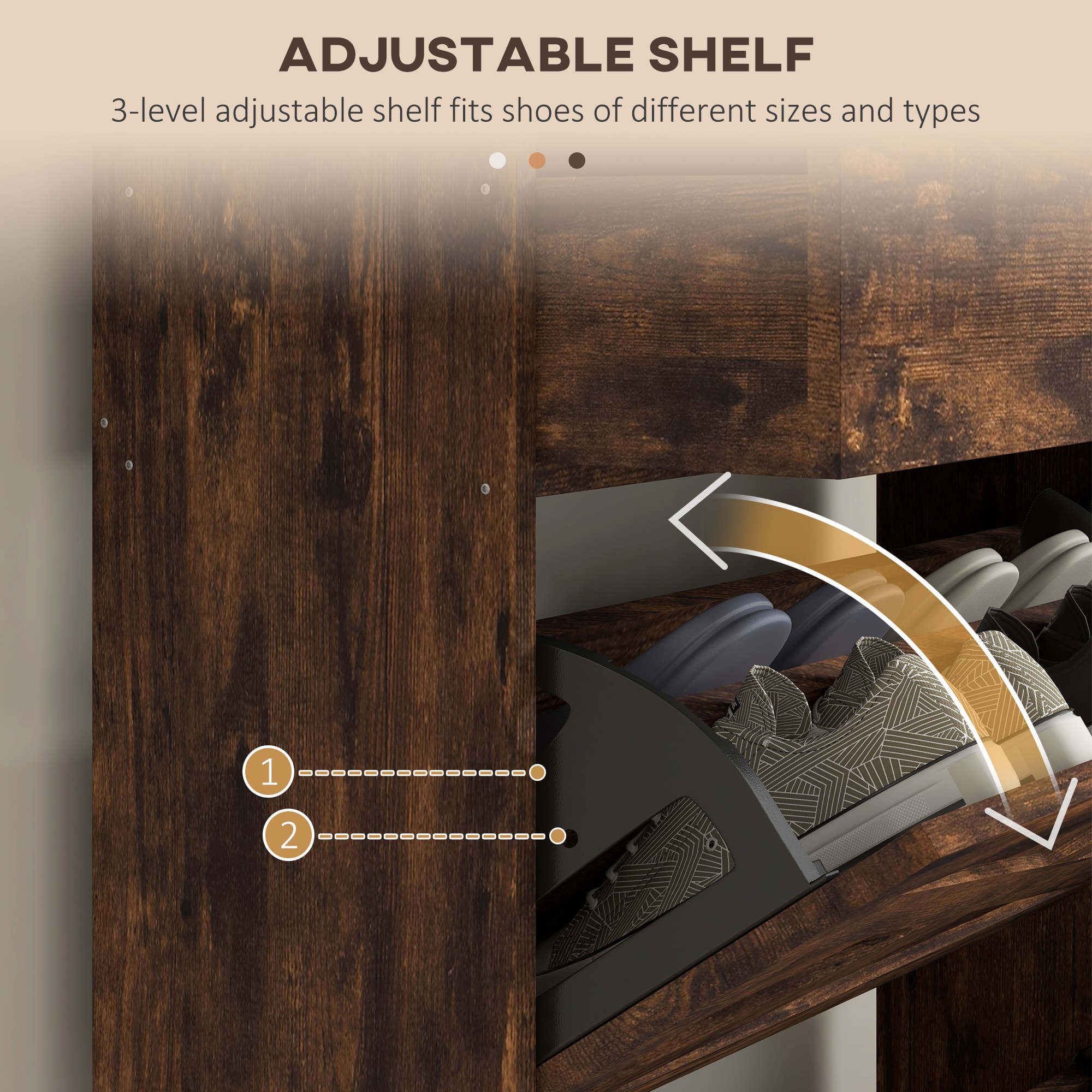 Mondawe MO-JH-XG2-BK Shoe-Racks - View #5