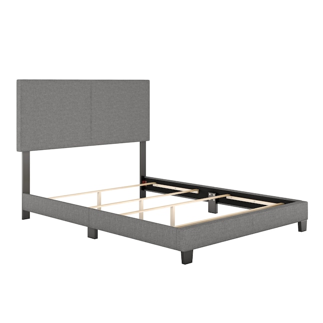 Performarest Morgan Grey Full Bed Frame, Linenspa Contemporary Platform Bed Frame Assembly Instructions