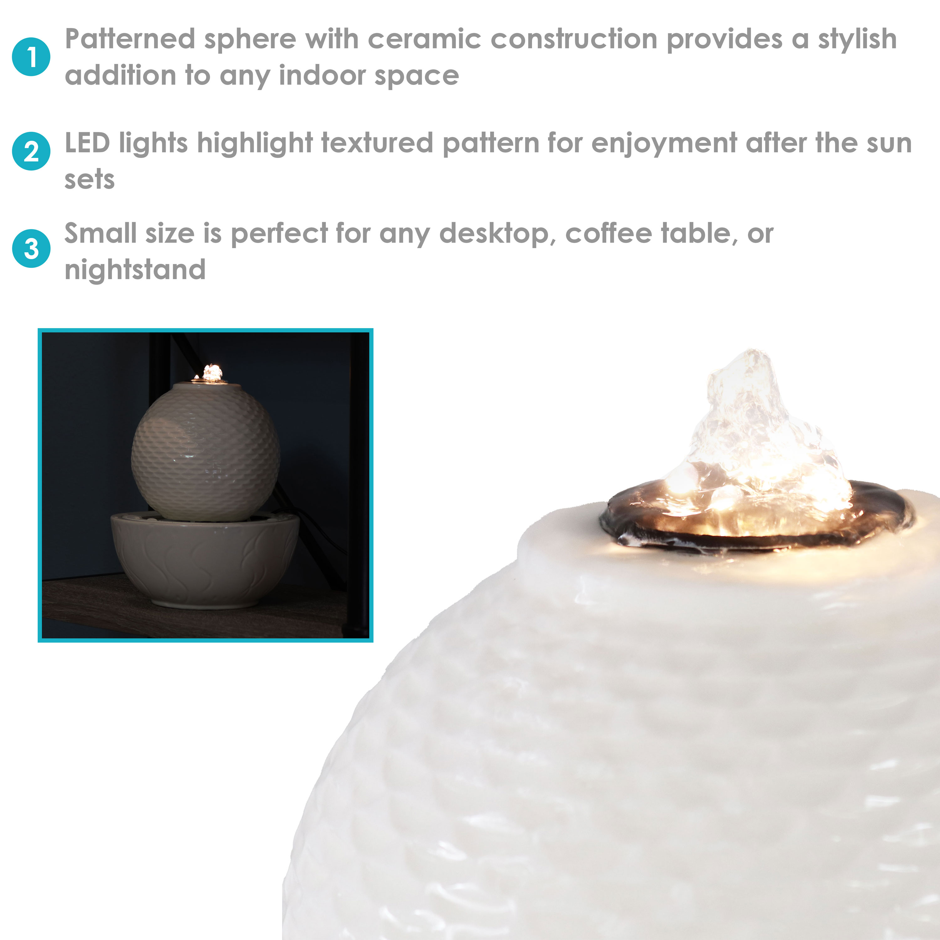 Sunnydaze Decor HDC-246 Indoor-Fountains - View #4