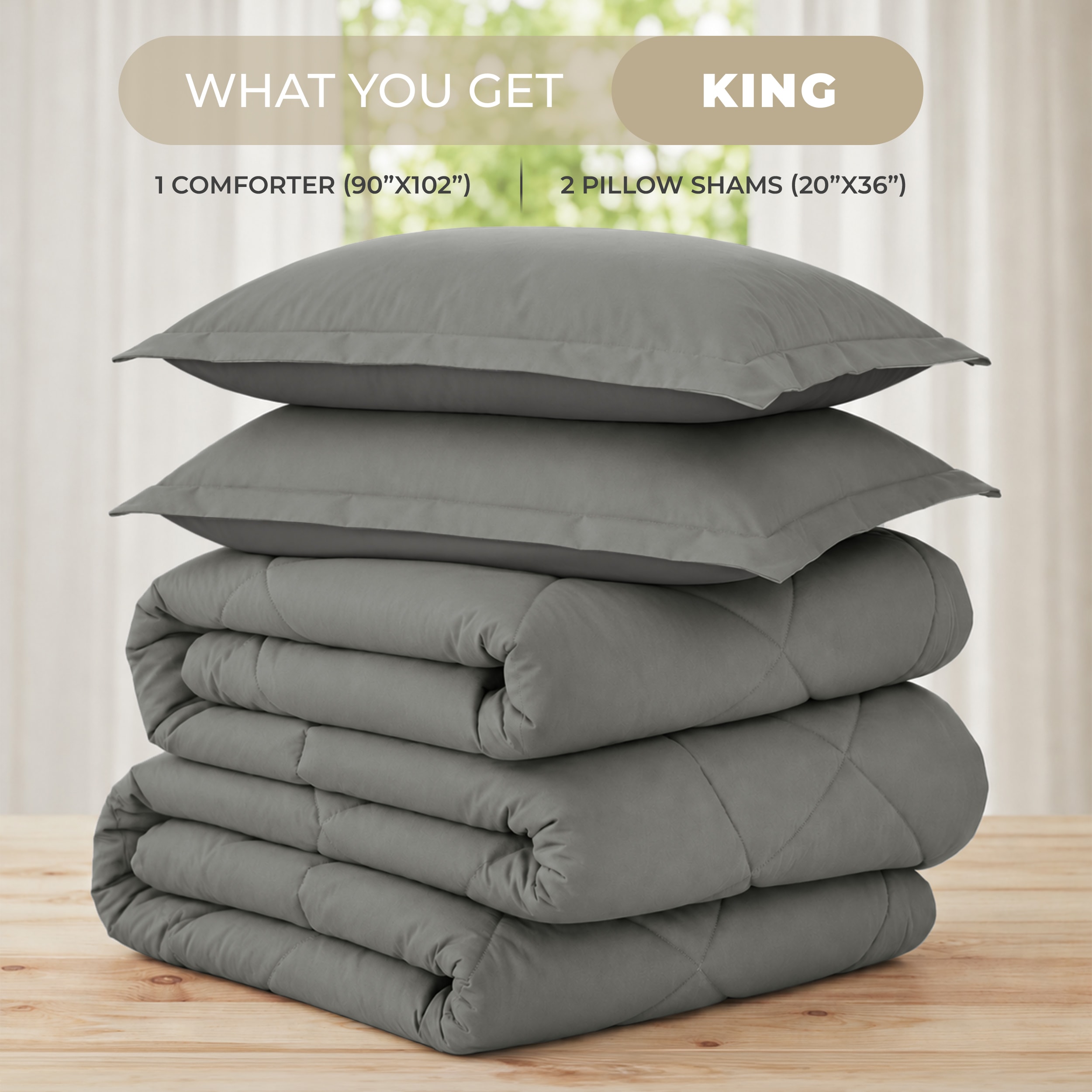 Lux Decor Collection CMF 3PC K SD GDRK Comforters-And-Bedspreads - View #6