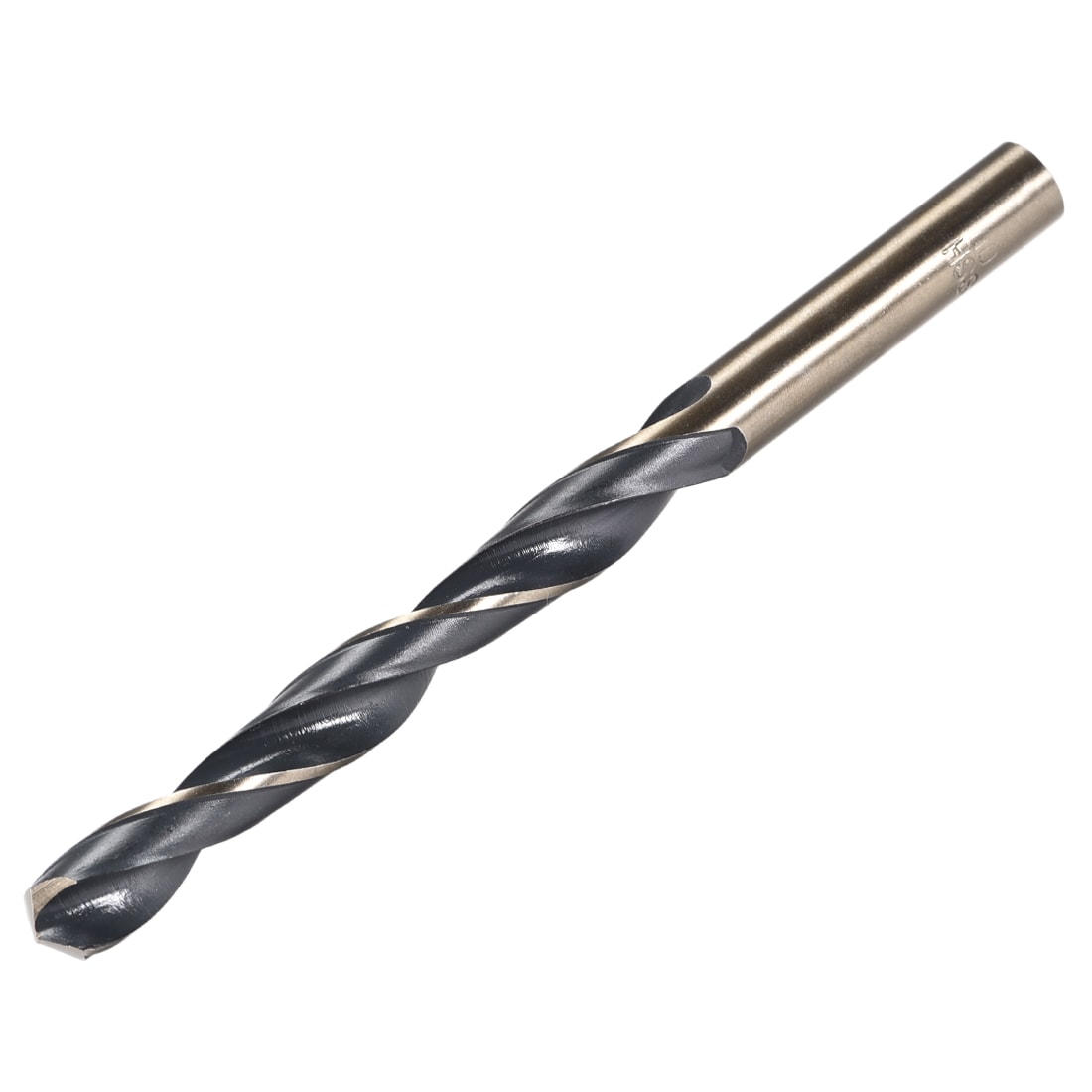 Unique Bargains Straight Shank Twist Drill Bits 10mm Gold Titanium and Black Nitride Coated High Speed Steel HSS 4341 with 10mm Shank for Stainless Steel Alloy Metal Plastic Wood