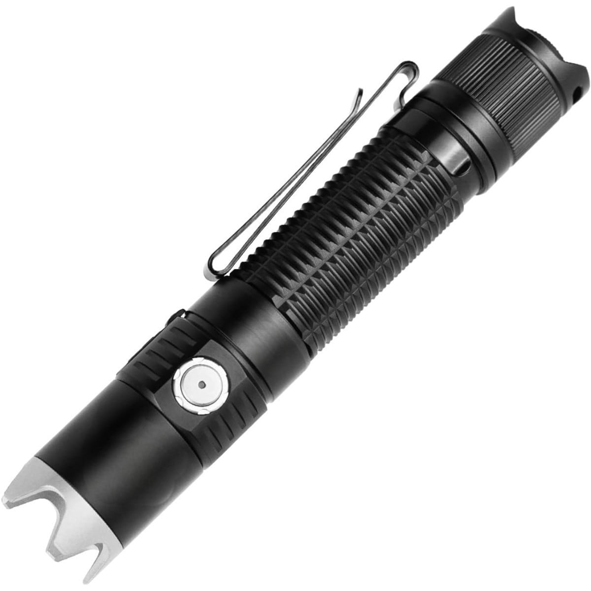 LIUSXAQI  2 Pack Tactical Flashlight 2000 Lumens USB-C Rechargeable LED Handheld Light with 6 Modes and Holster for Camping Hiking Emergency