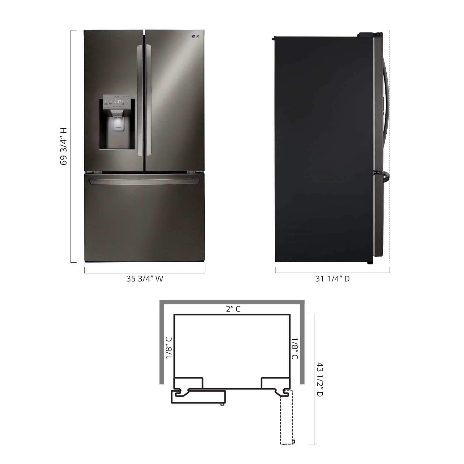 LG LFXC22526D French-Door-Refrigerators - View #20