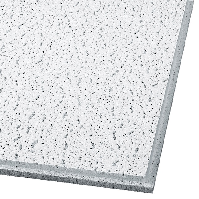 Armstrong Ceilings 24-in x 24-in Fissured 16-Pack White Fissured 15/16-in Drop Acoustic Panel Ceiling Tiles Armstrong Ceilings 24-in x 24-in Fissured 16-Pack White Fissured 15/16-in Drop Acoustic Panel Ceiling Tiles