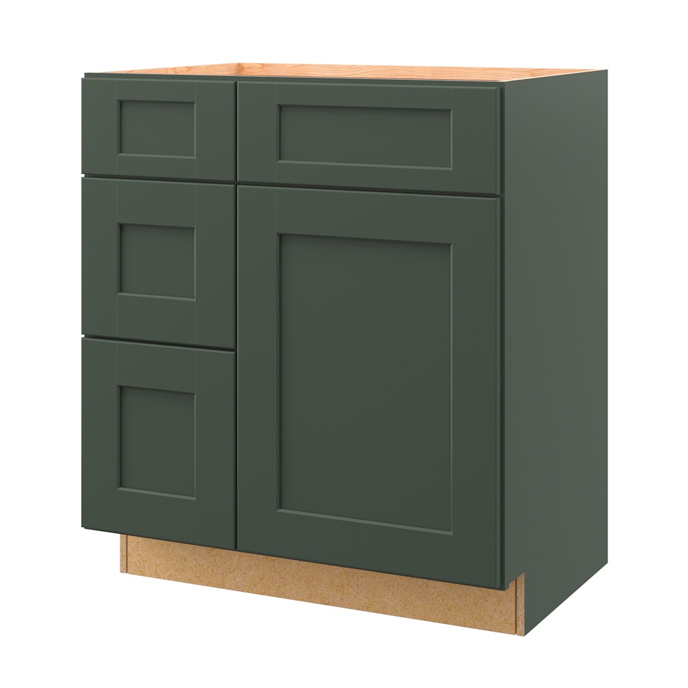 allen + roth 56270GW Galway 30-in Sage Bathroom Vanity Base Cabinet without Top