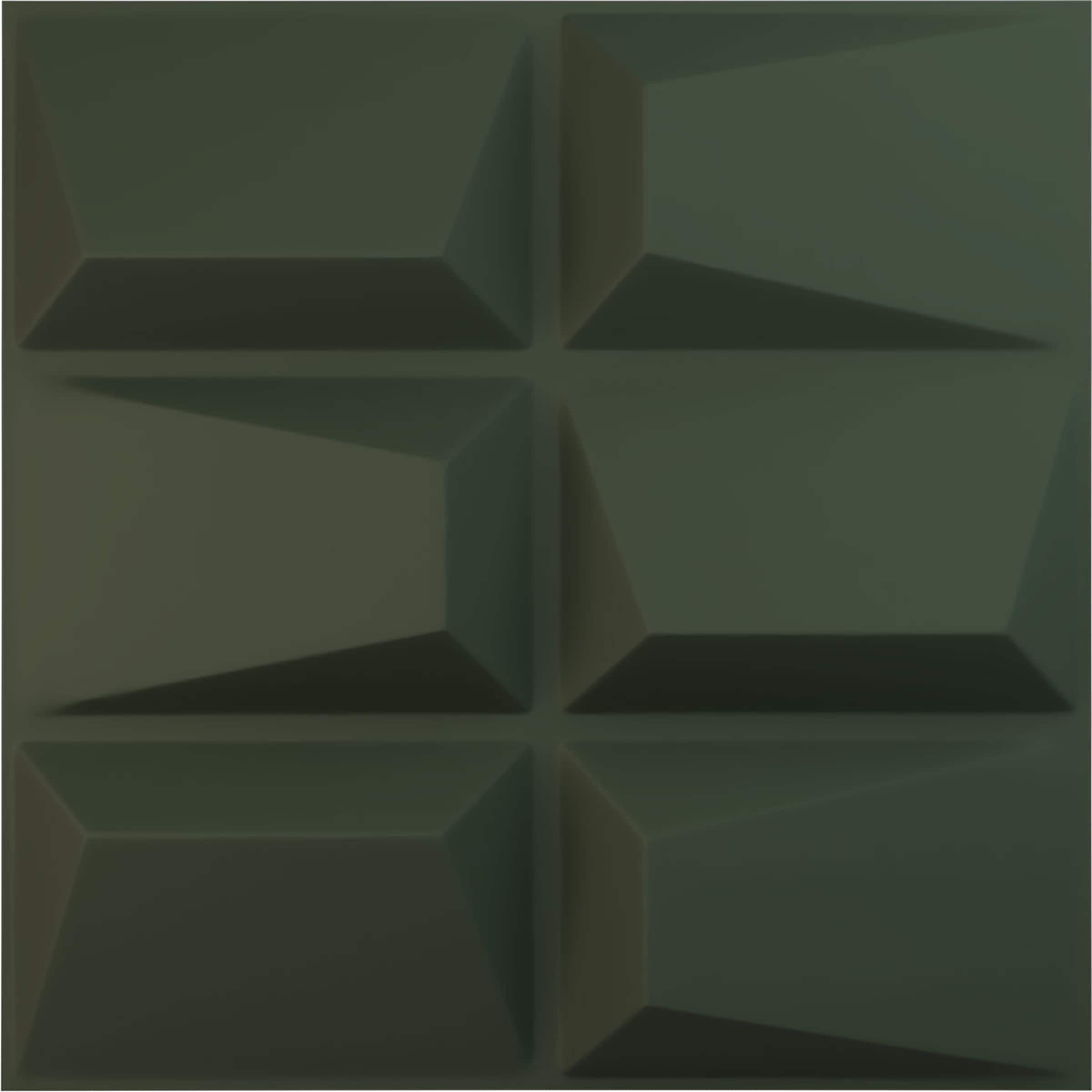 Ekena Millwork WP20X20STGHC-CASE-12 19-5/8-in x 19-5/8-in Embossed Paintable/Stainable Green PVC Wall Panel ( 12 -Pack, Covers 32.04 )