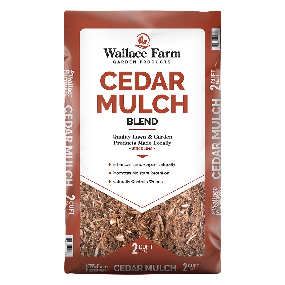 Wallace Farm 2-cu ft Brown Cedar Blend Cedar Mulch Blend Mulch