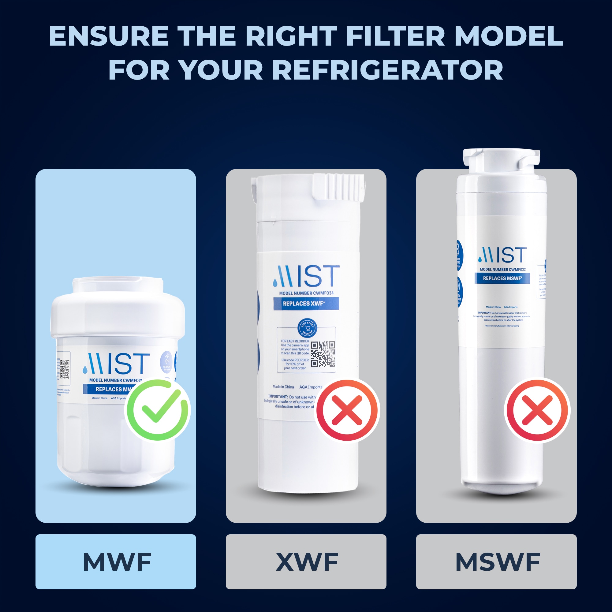 Mist CWMF231 Refrigerator-Water-Filters - View #2