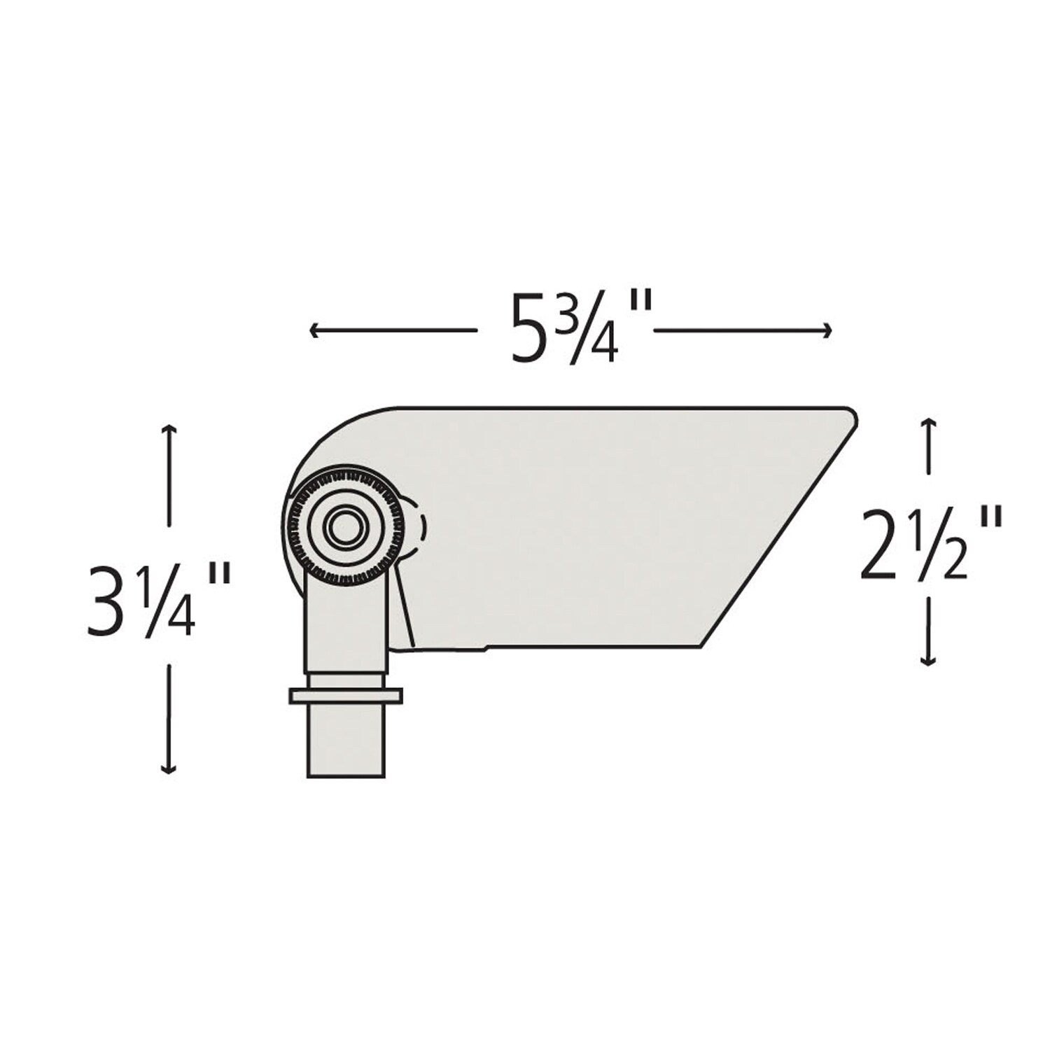 Satin Black Low Voltage LED Spot Light with Clear Lens