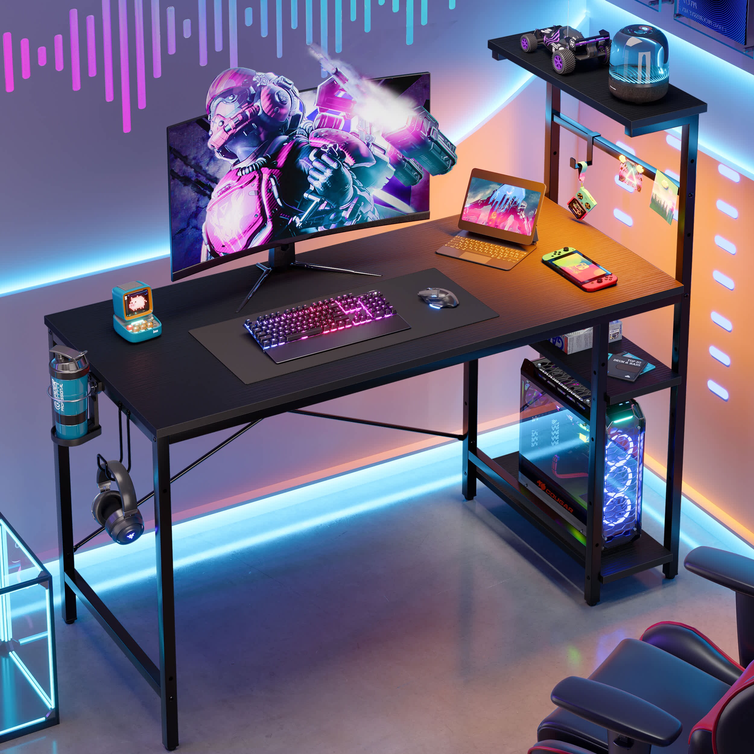 Bestier LOW-H101111D-BLKG desks - View #2