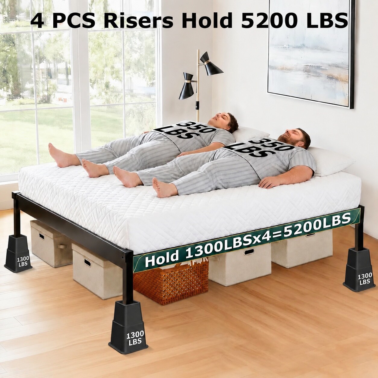 Yichuhaoxi LYI0805Y298 Bed-Risers - View #2