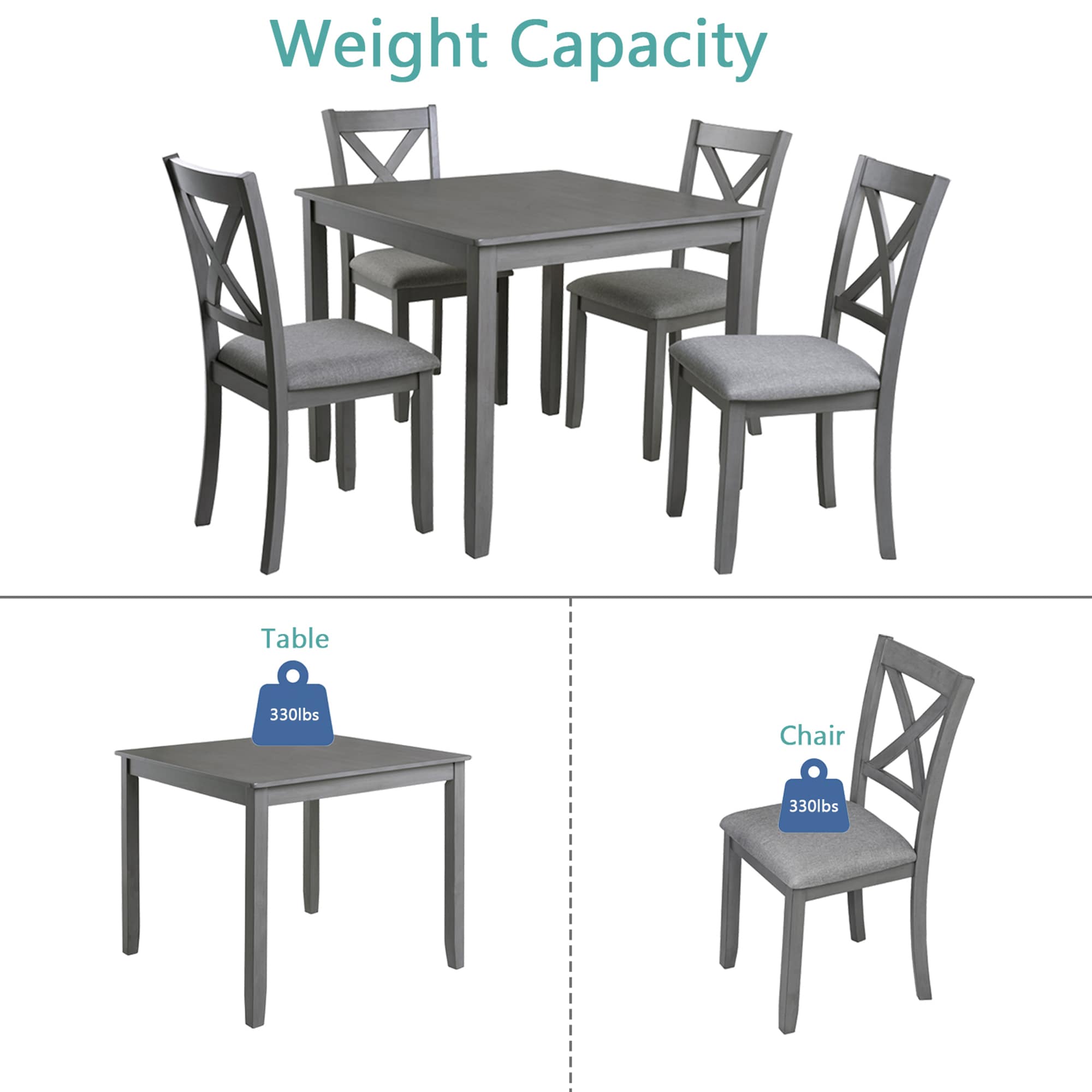 SINOFURN SYA020307WT Dining-Sets - View #5