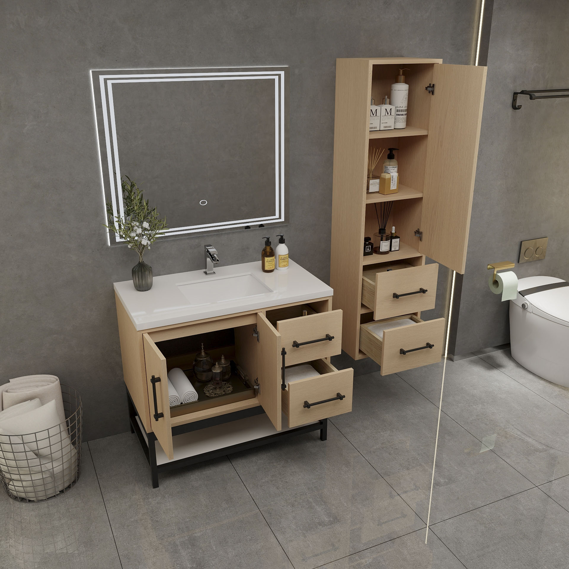 BV Better Vanity VICTORIA36RFM-YO Bath-Vanity-Combo - View #7