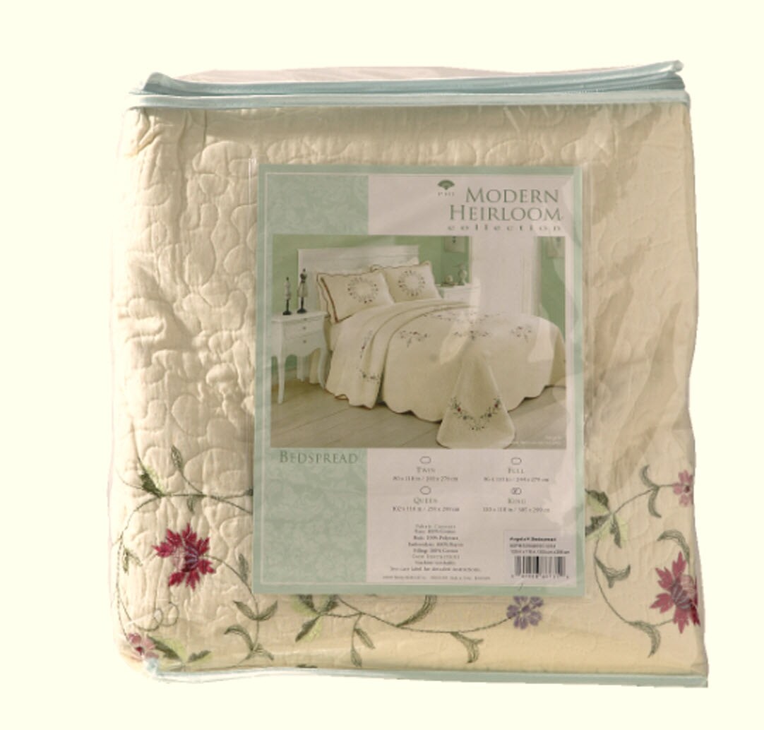 Modern Heirloom Angela Embroidered King Bedspread Set in the Bedding ...