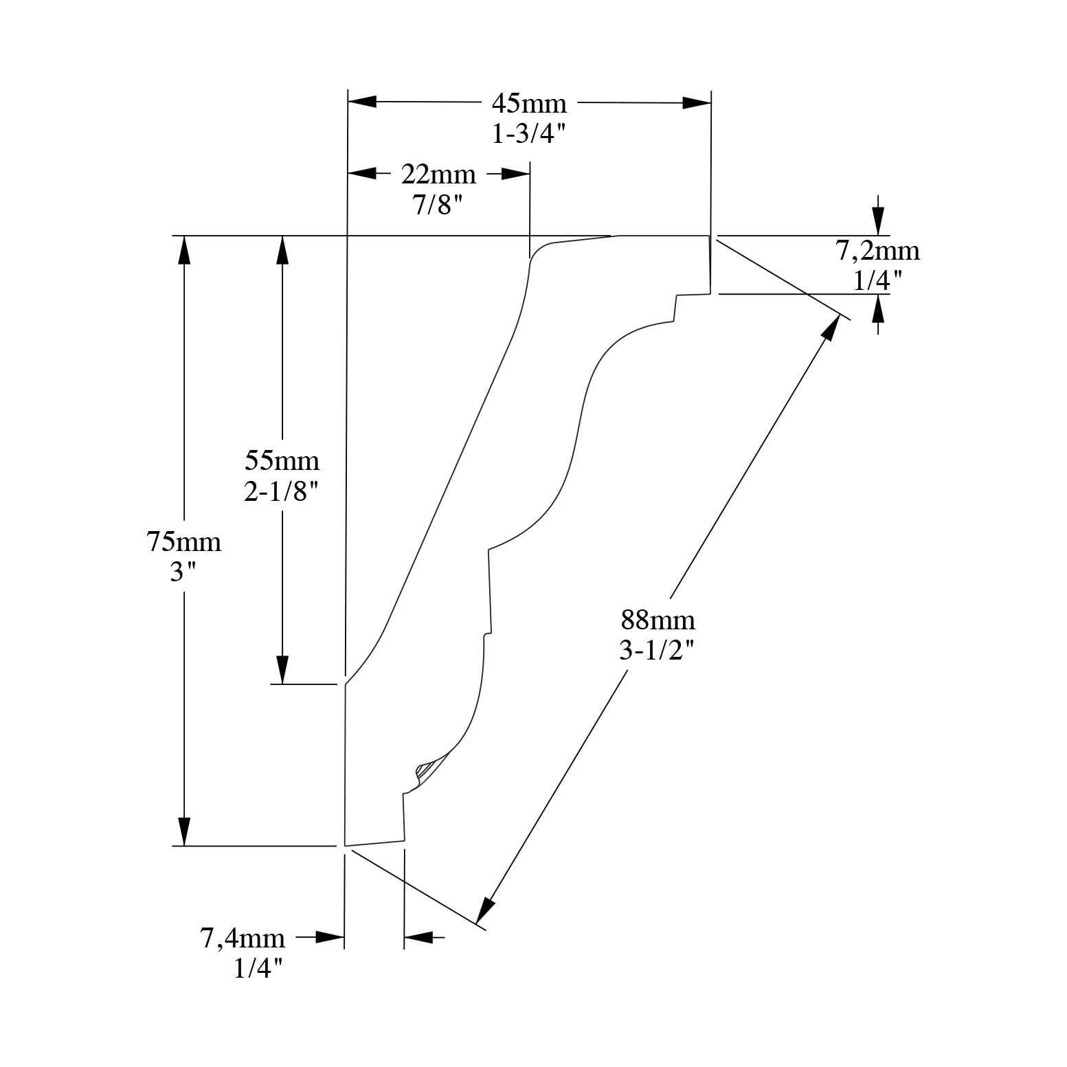 Orac Decor Orac Crown Moulding 3-1/2-in x 78-in Primed Polyurethane ...