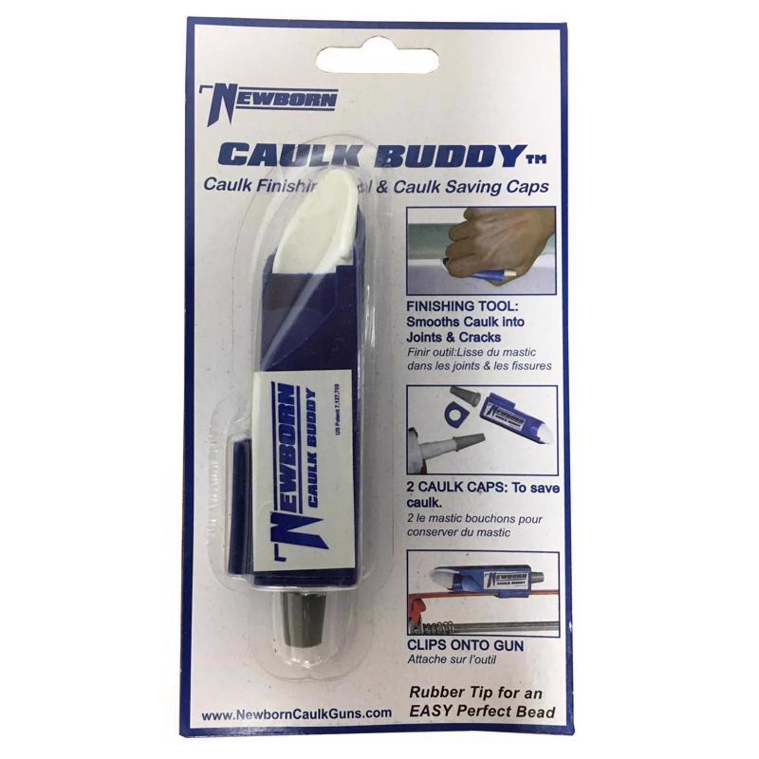 Newborn  Caulk Buddy Yellow Lightweight Plastic Caulk Finisher Tool 1 pk