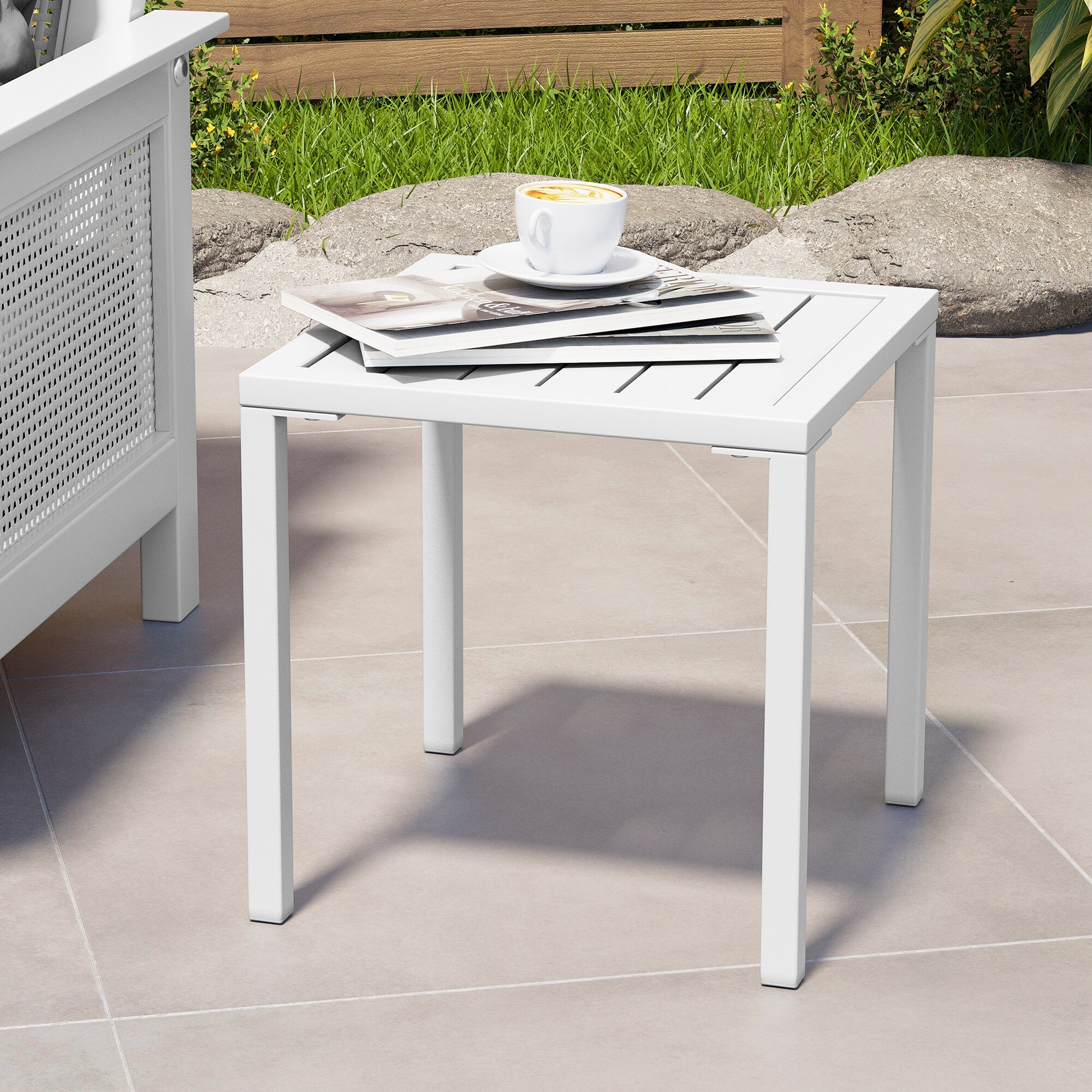 Crestlive Products CL-TB006WHT Patio-Tables - View #8