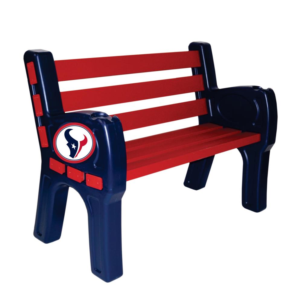 Imperial International Houston Texans 48-in L NFL Recycled Plastic Park  Bench in the Park Benches department at