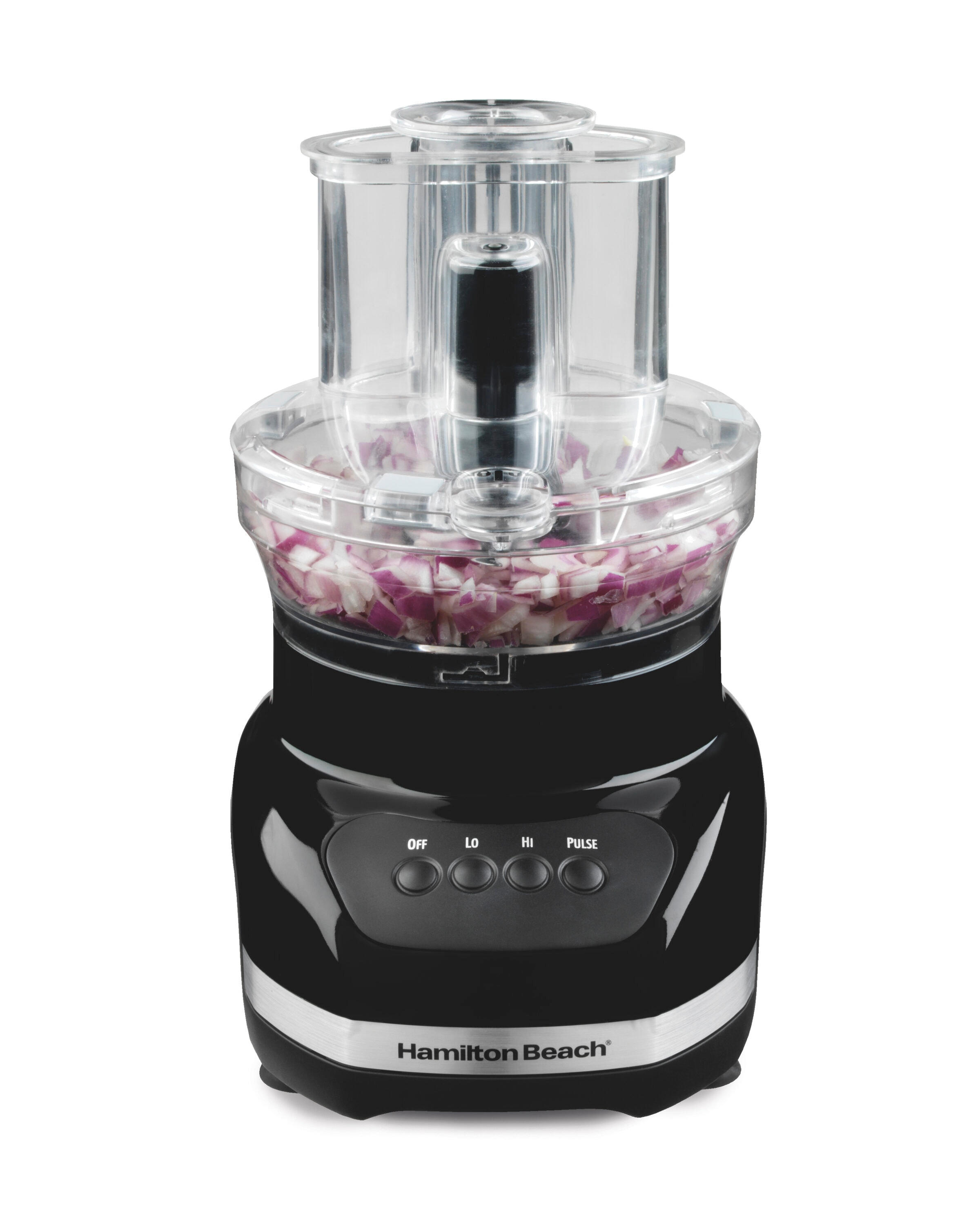 Hamilton Beach 3 in 1 6-Cup Single Speed Black Food Processor with