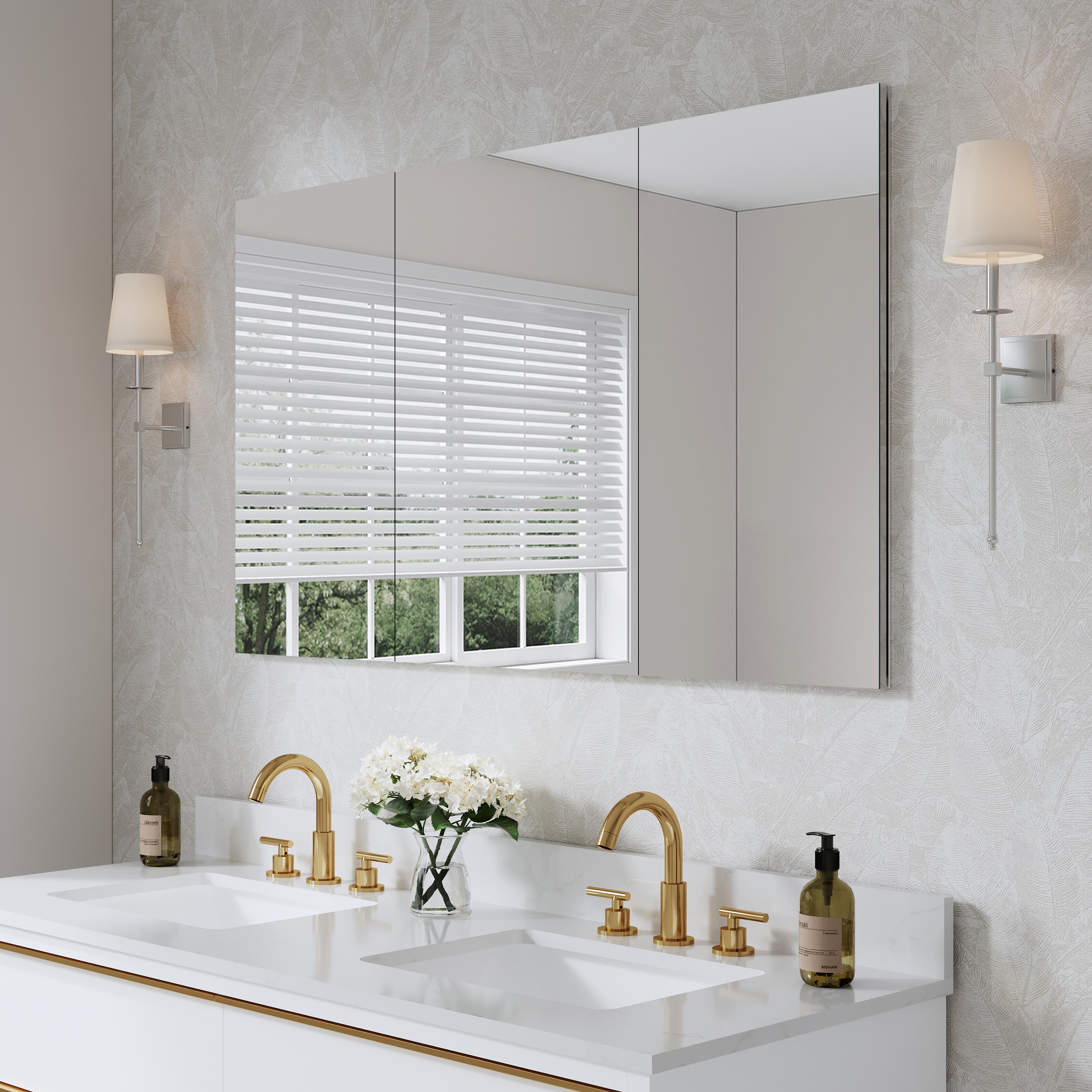 WELLFOR EXM-7236JTFL Bathroom-Medicine-Cabinets - View #4