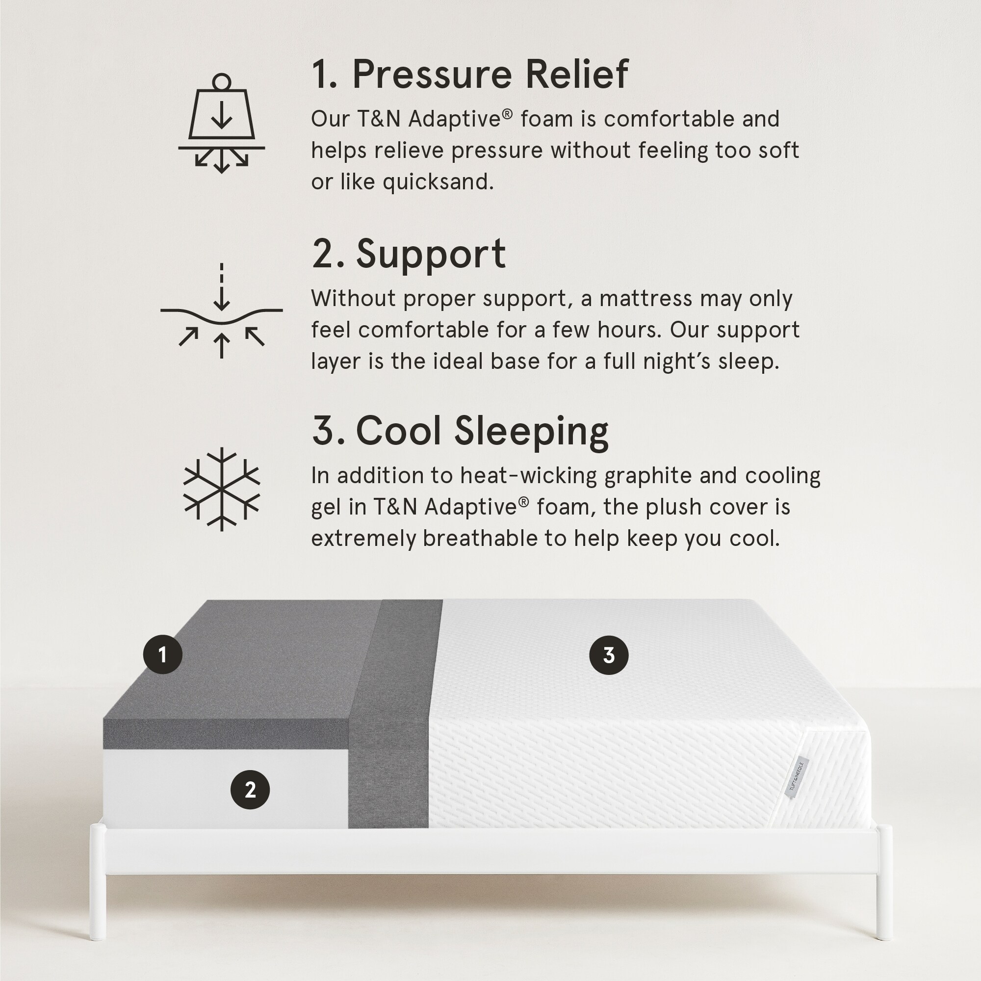 Tuft & Needle MAT-TN-02-K Mattresses-Boxsprings - View #2