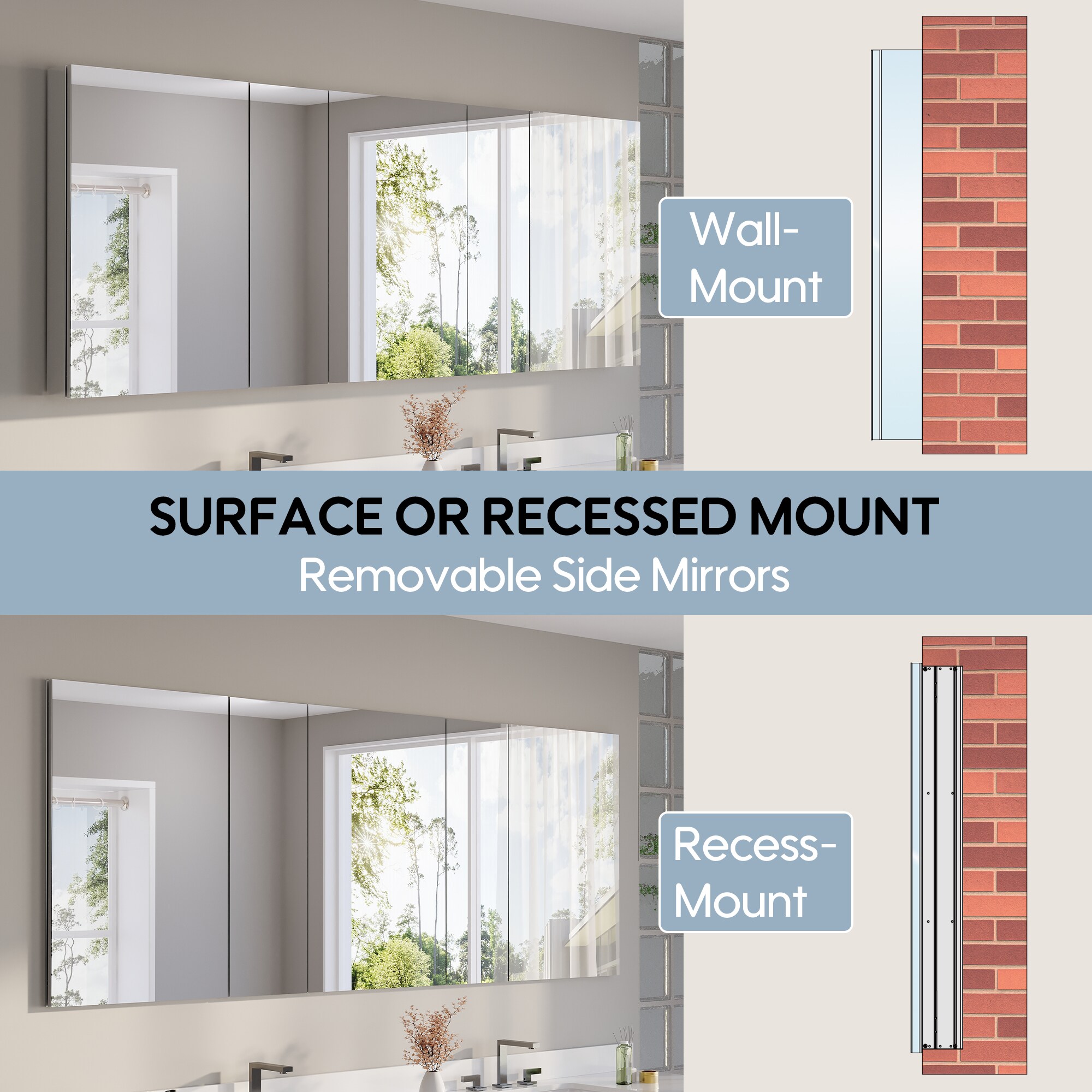 Iseryn M32421236CRO Bathroom-Medicine-Cabinets - View #12