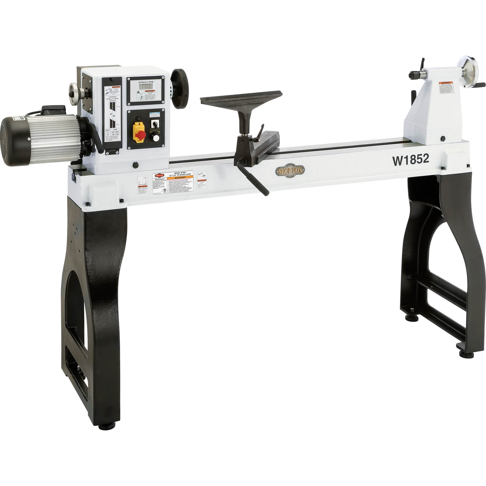 Shop Fox W1852 22-in x 42-in Variable Speed Wood Lathe