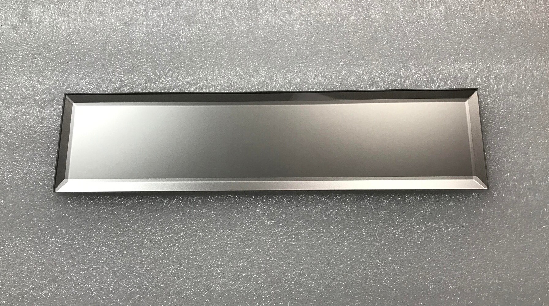 Abolos LWSFEM0312-JO-SAMP (Sample) Frosted Elegance Gray/Matte 3-in x 12-in Matte Glass Subway Thinset Mortar Wall Tile