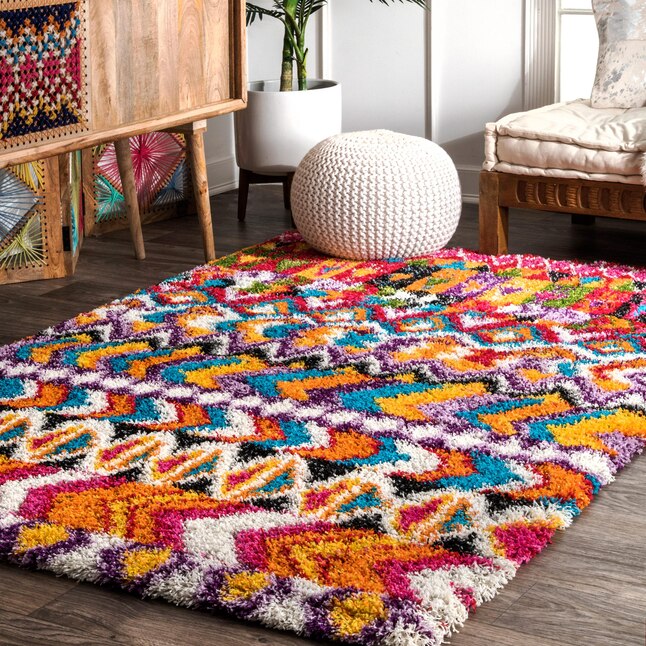 nuLOOM 7 x 9 Indoor Bohemian/Eclectic Area Rug in the Rugs department ...