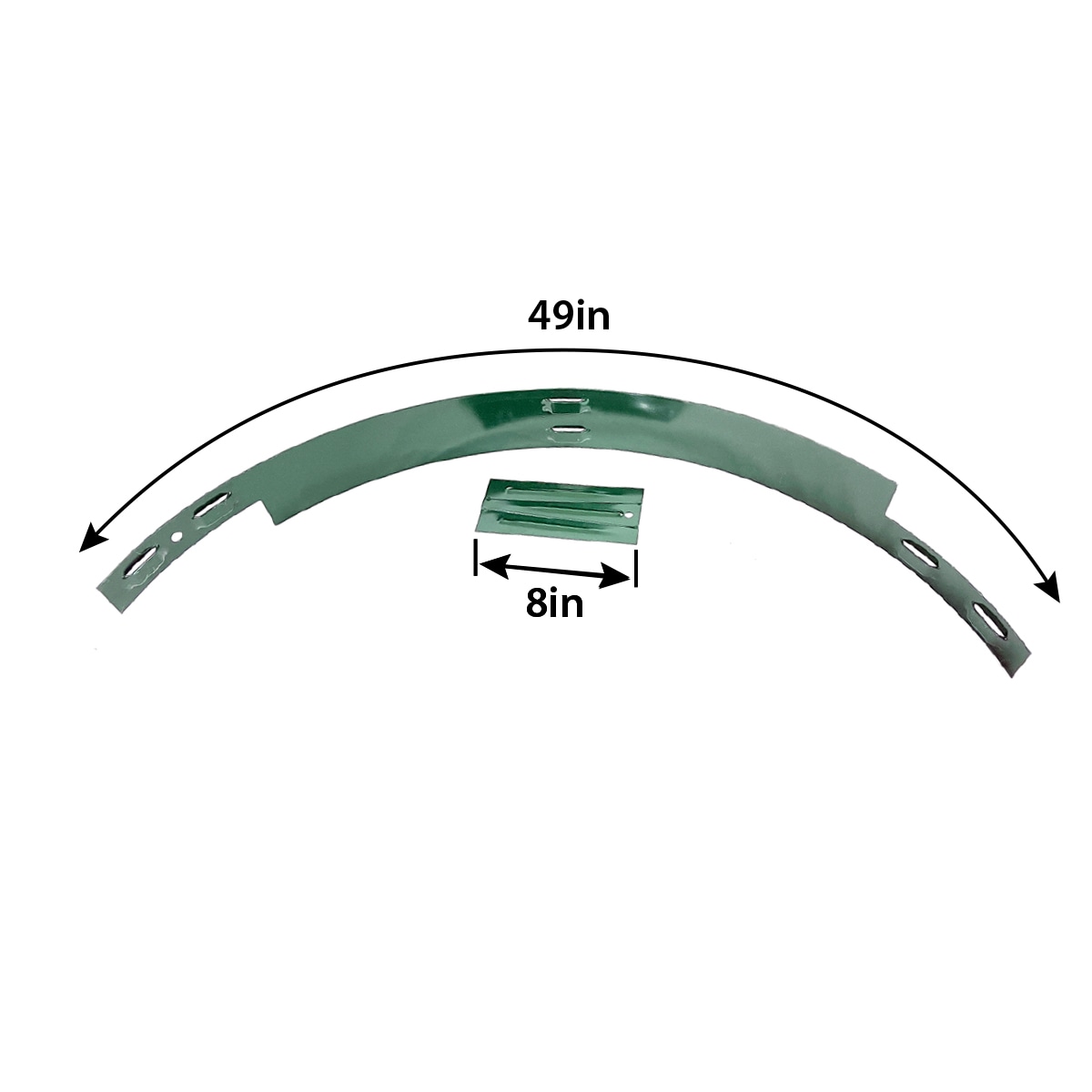 IRONRIDGE 4-ft X 4-in Green Steel Tree Ring With Three Stakes Green ...