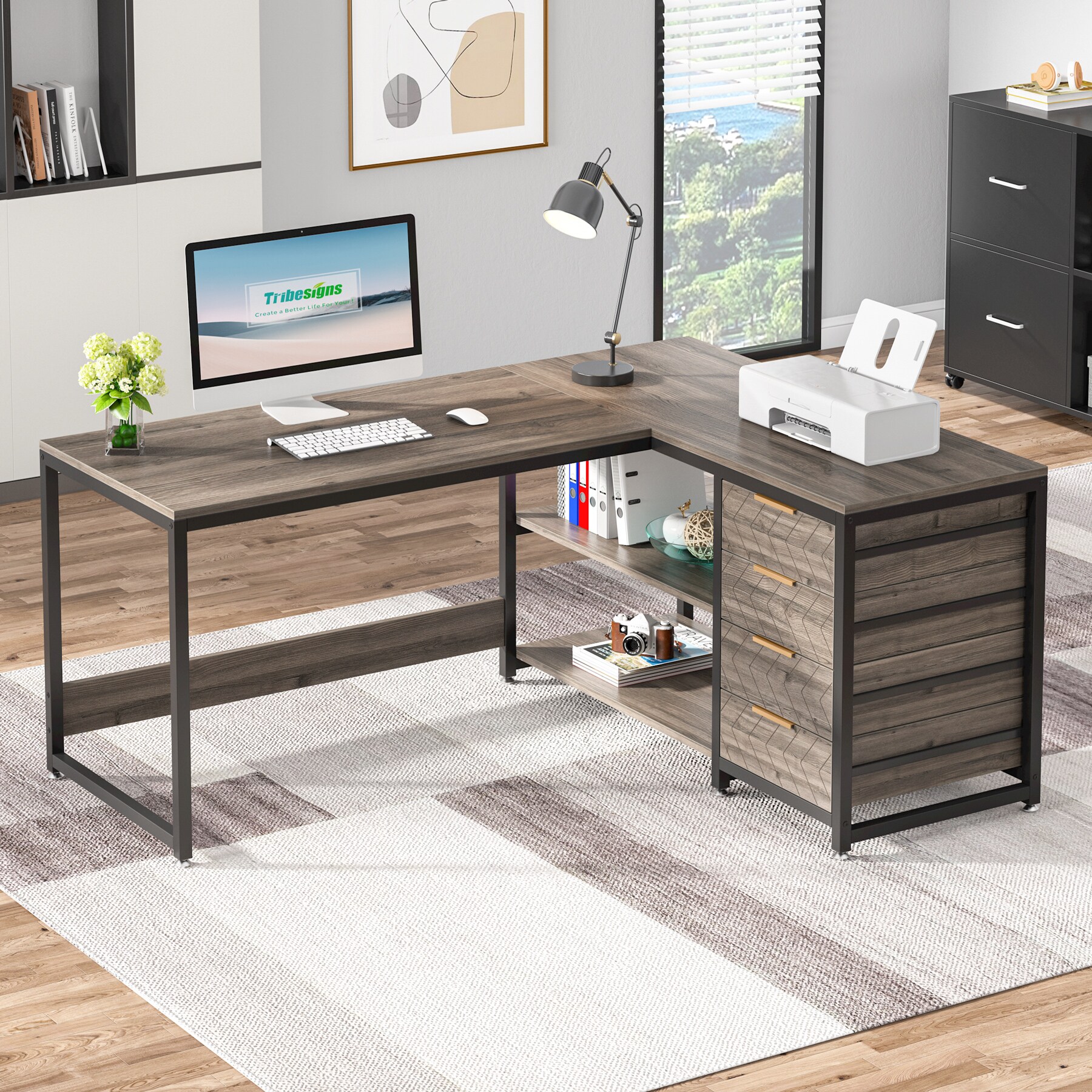 Fnova LWTJ-XK00397 Office-Tables - View #6