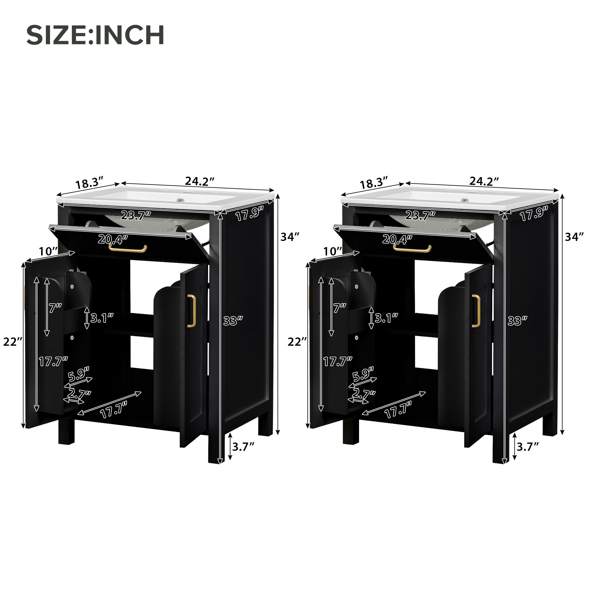 Boyel Living BL-VY-0008B Bath-Vanity-Combo - View #2