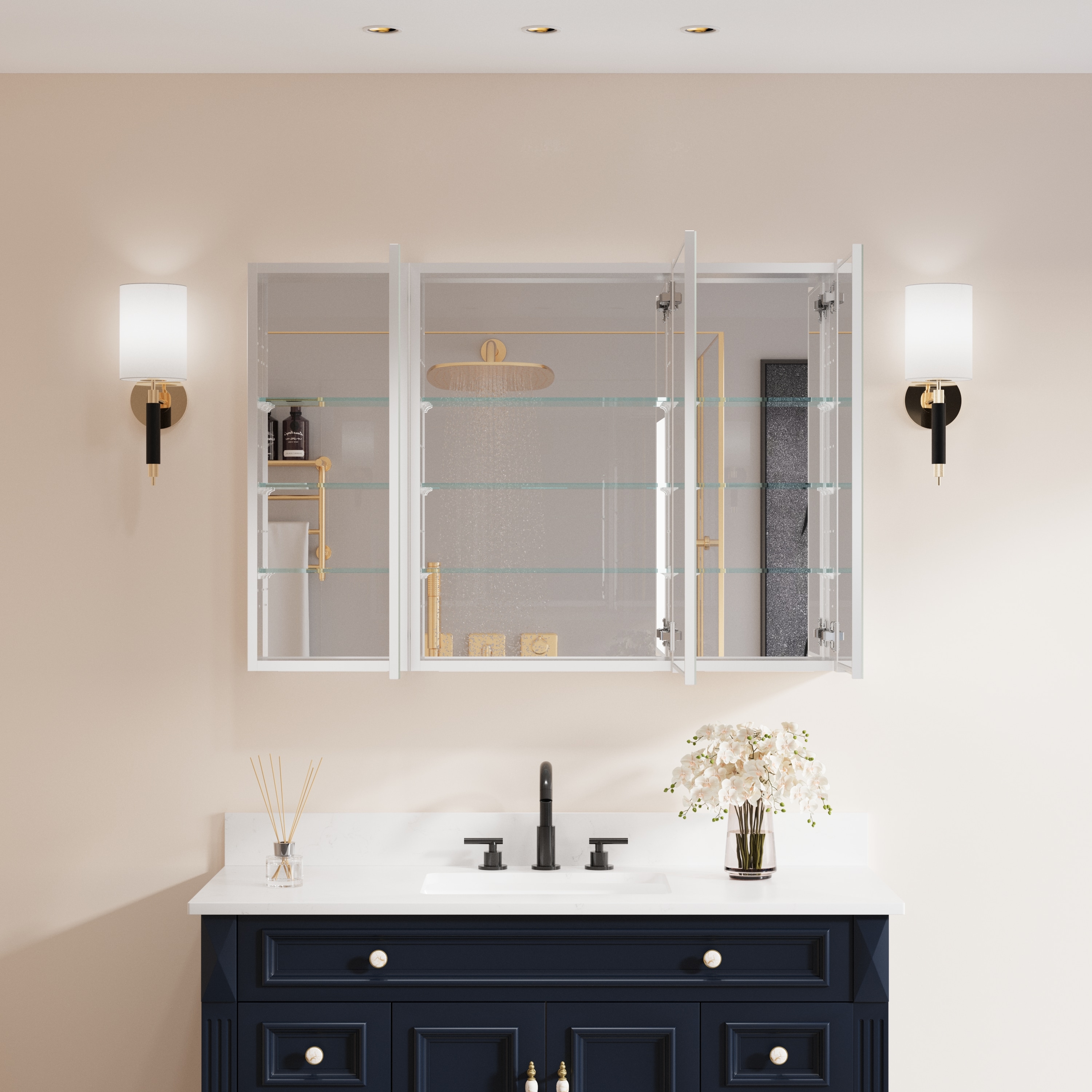 Forclover MRW-JG4430R Bathroom-Medicine-Cabinets - View #2