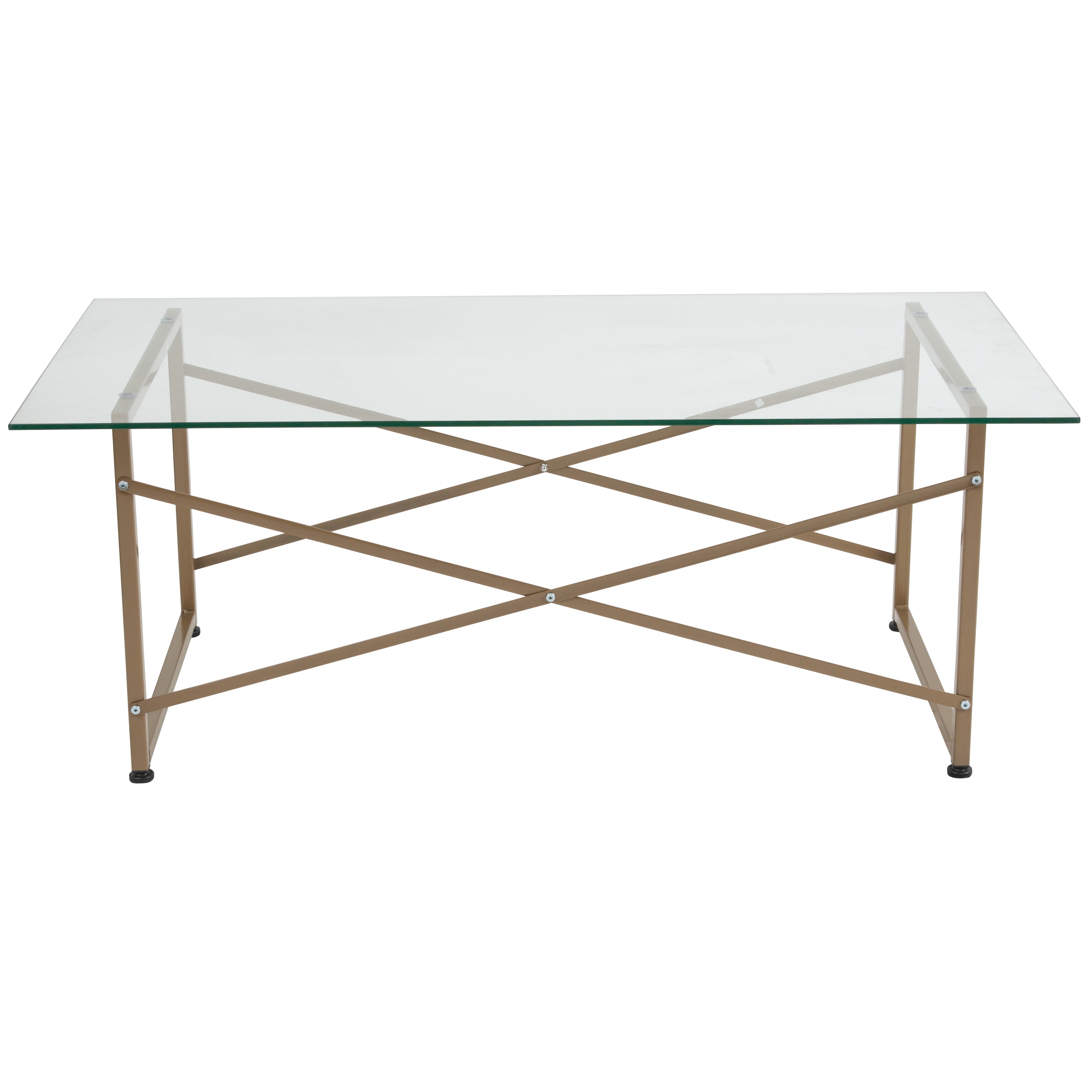 Flash Furniture Mar Vista Clear Glass Modern Coffee Table In The Coffee Tables Department At