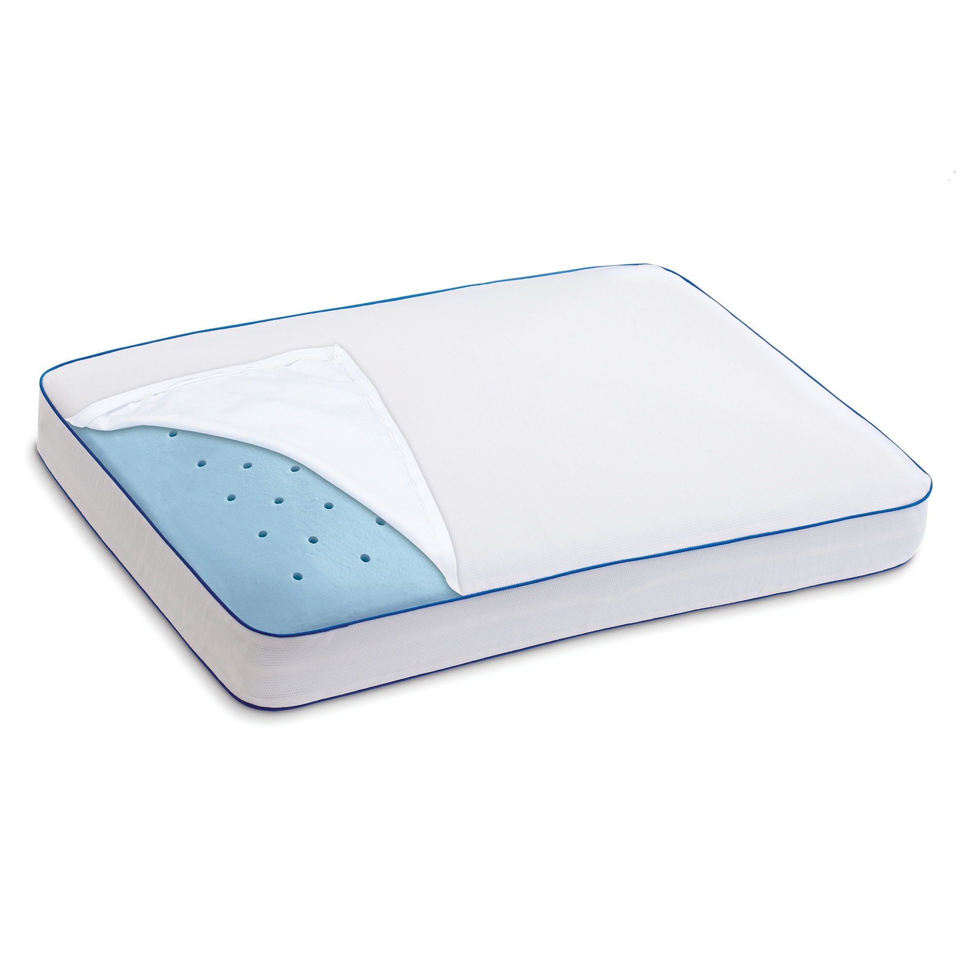 Standard Size Cooling Gel Memory Foam Pillow with Zipper