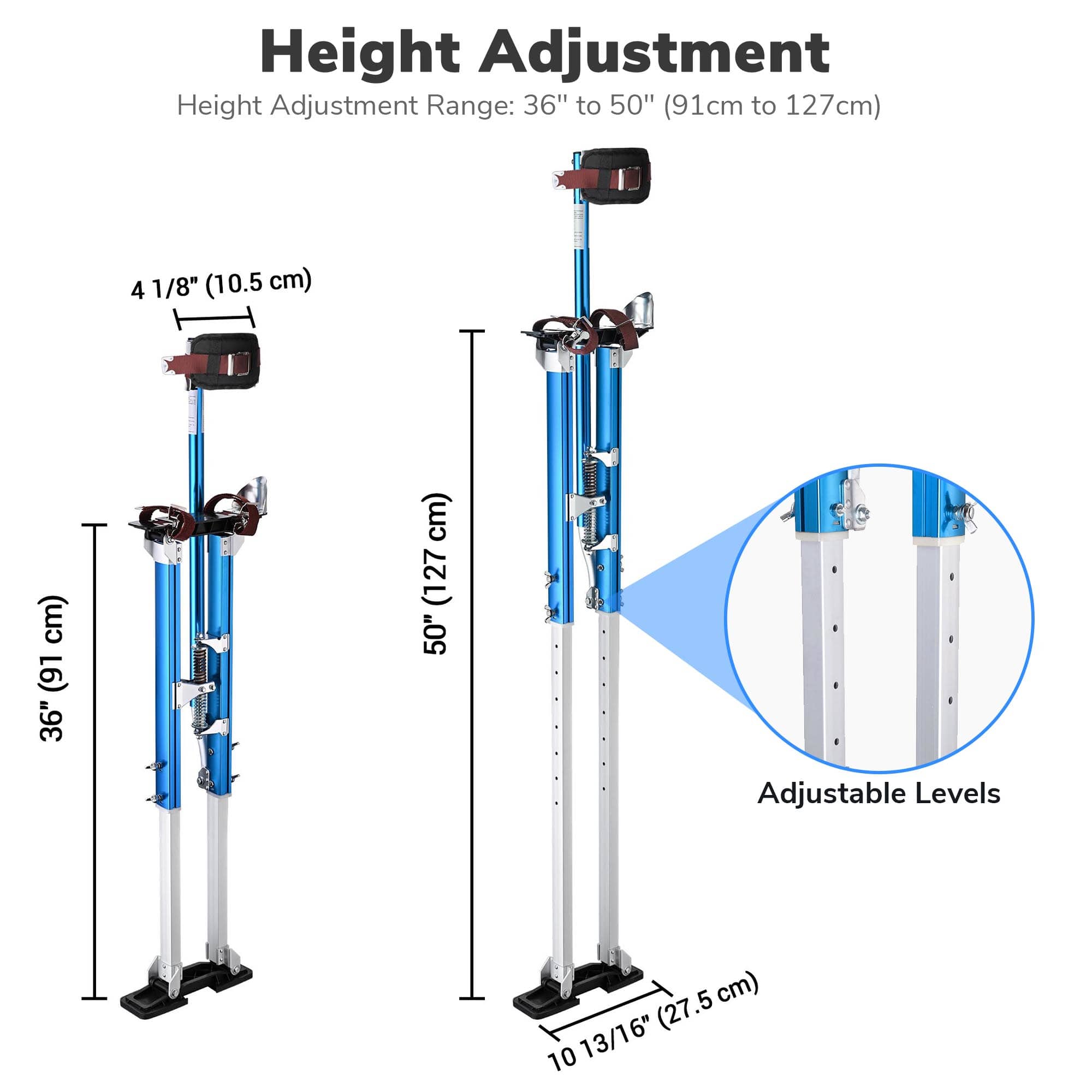 Yescom 08STI003-3650-03-LO Drywall-Stilts - View #3