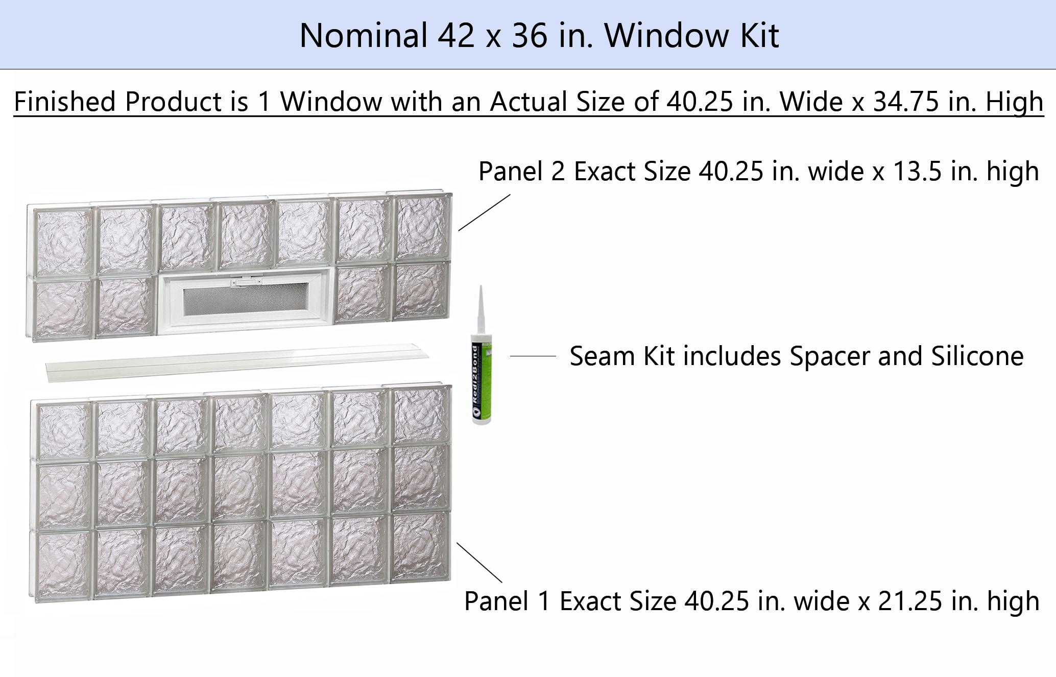 REDI2SET V4236IS Glass-Block-Windows - View #2