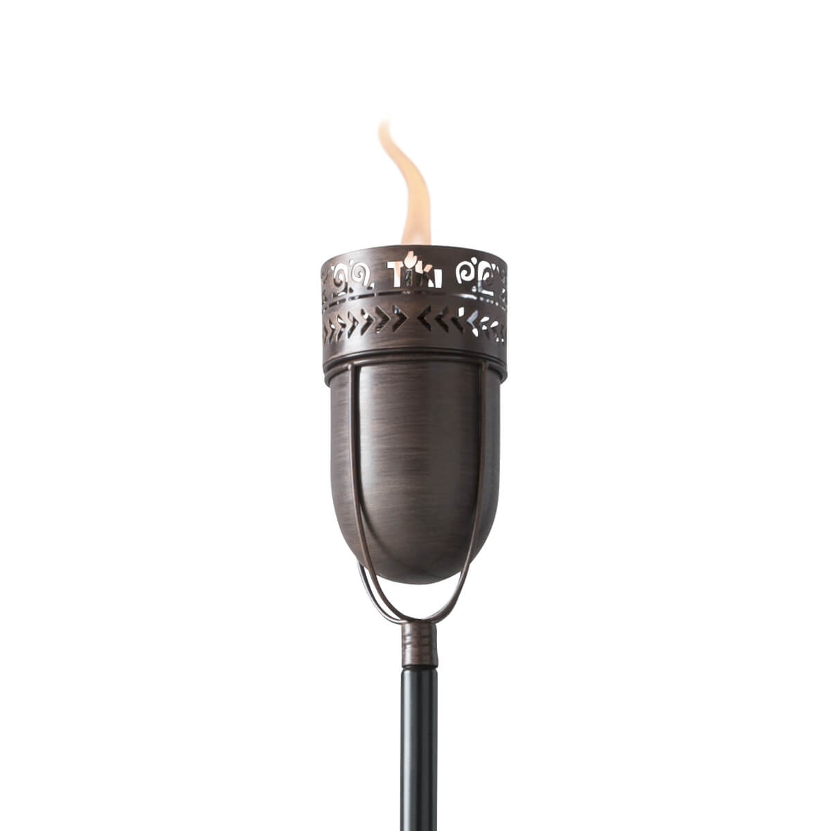 TIKI Fire Island Inches Copper Copper Citronella Garden torch
