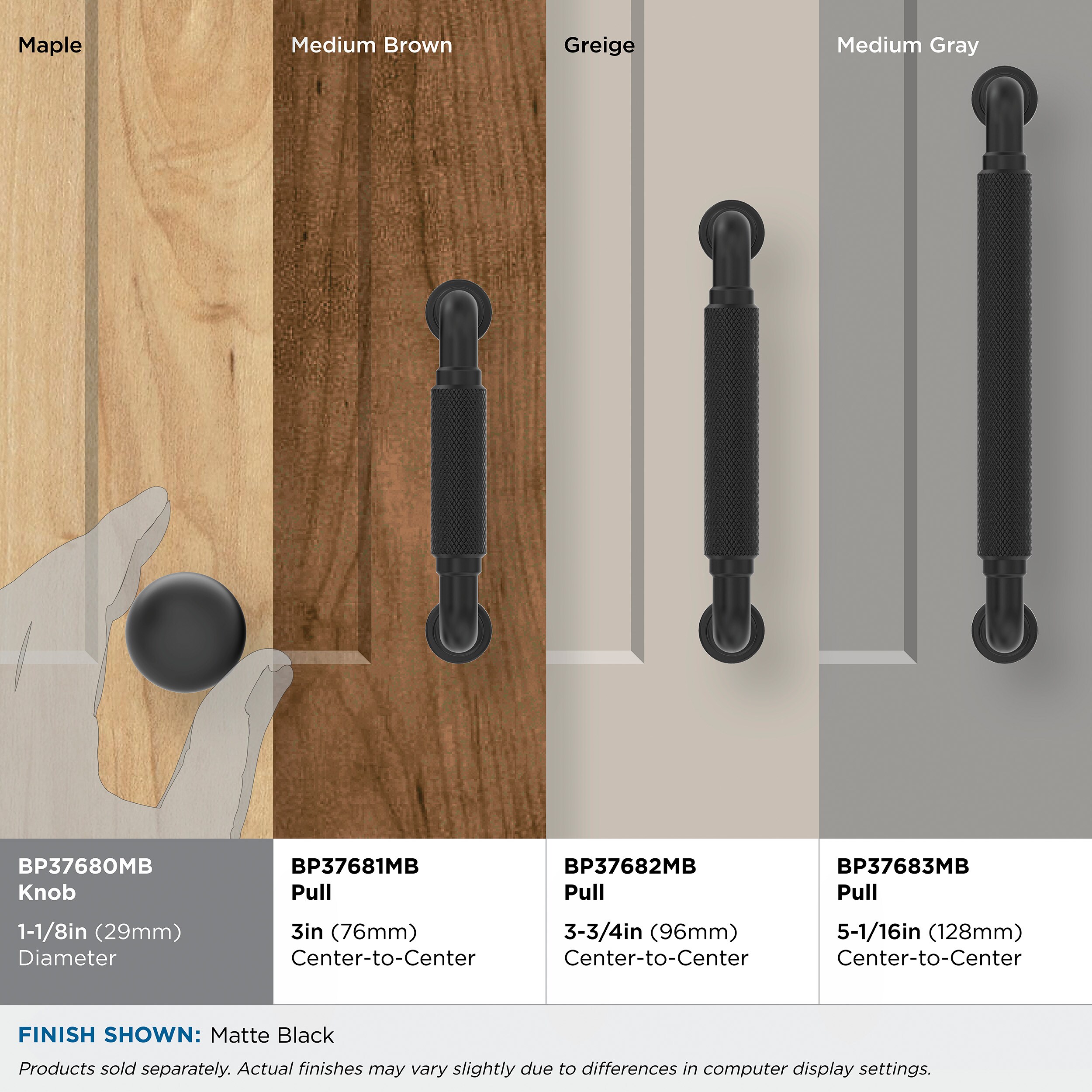 Amerock BP37680MB Cabinet-Knobs - View #7
