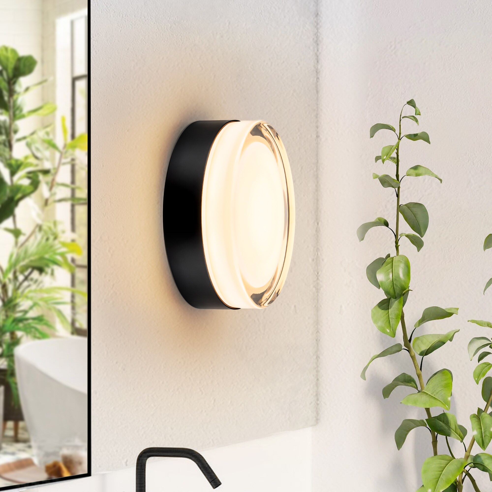 Gold 6-Light Sputnik Semi-Flush Mount Ceiling Fixture
