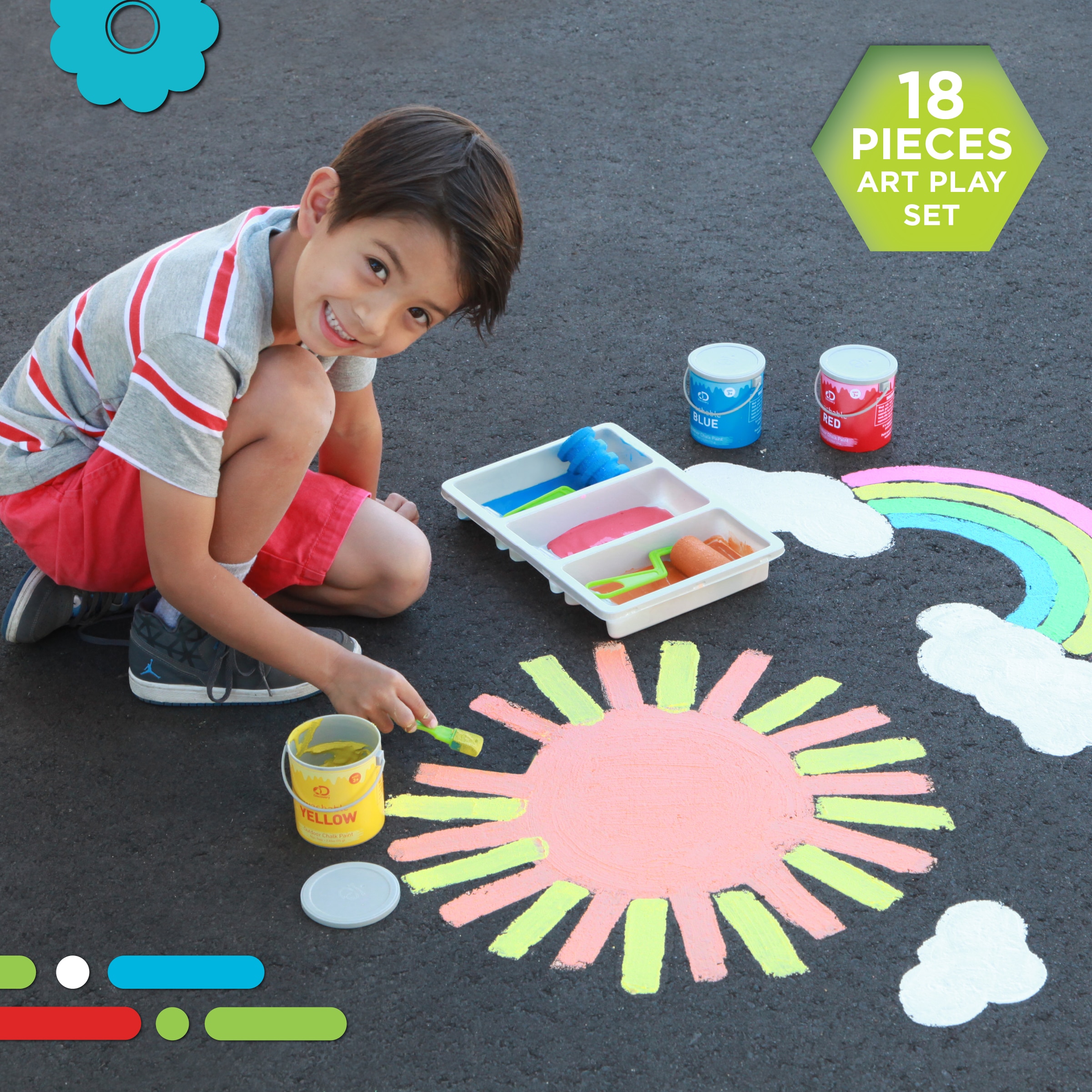 Dustless Chalk For Kids Colored Sidewalk Chalk With Holder - Temu