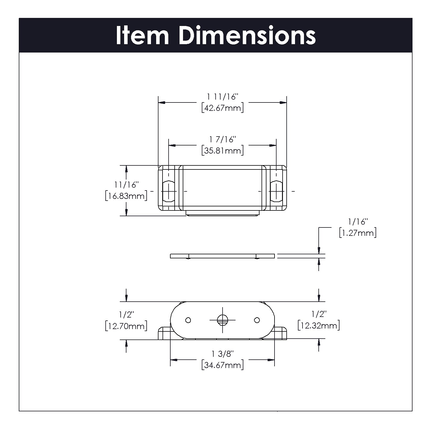 Hickory Hardware P650-W-25B Cabinet-Latches - View #5