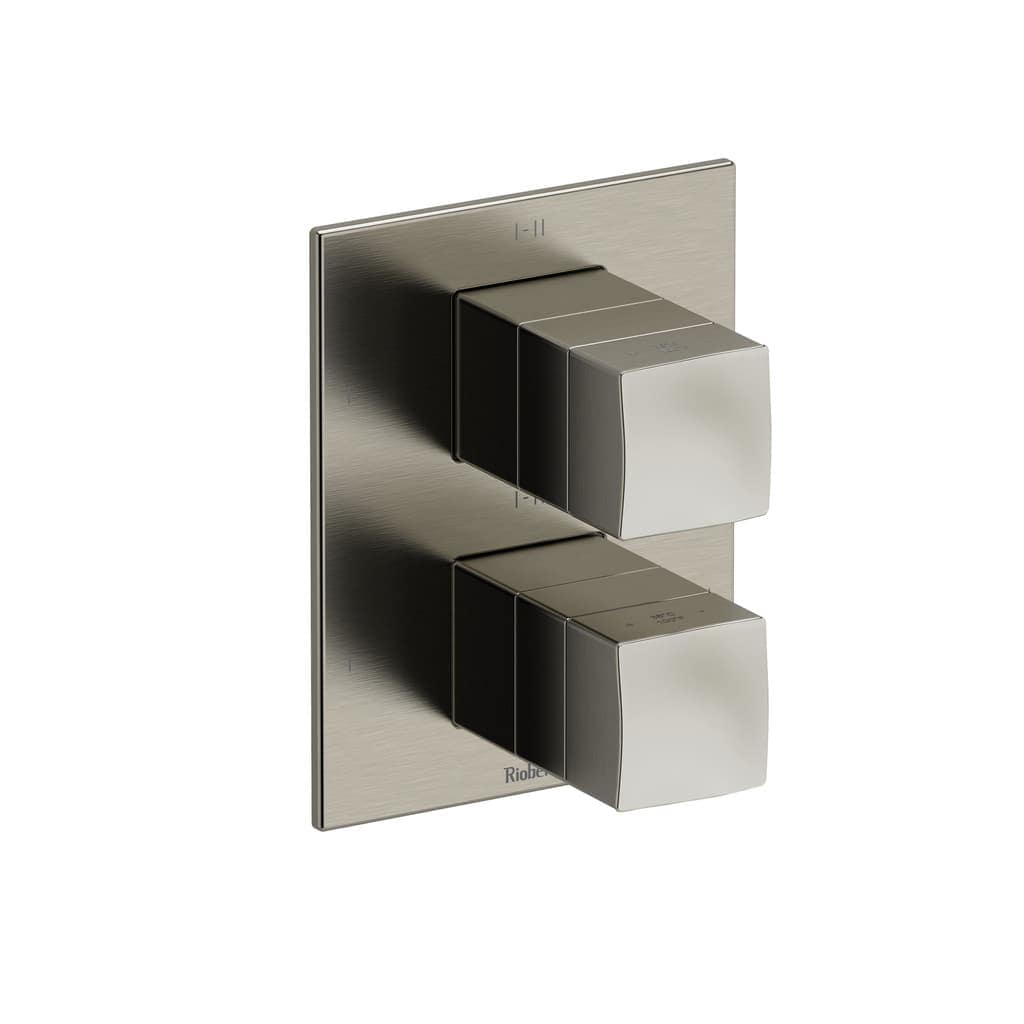 Riobel Reflet 2-Handle Shower Trim Kit in Brushed Nickel