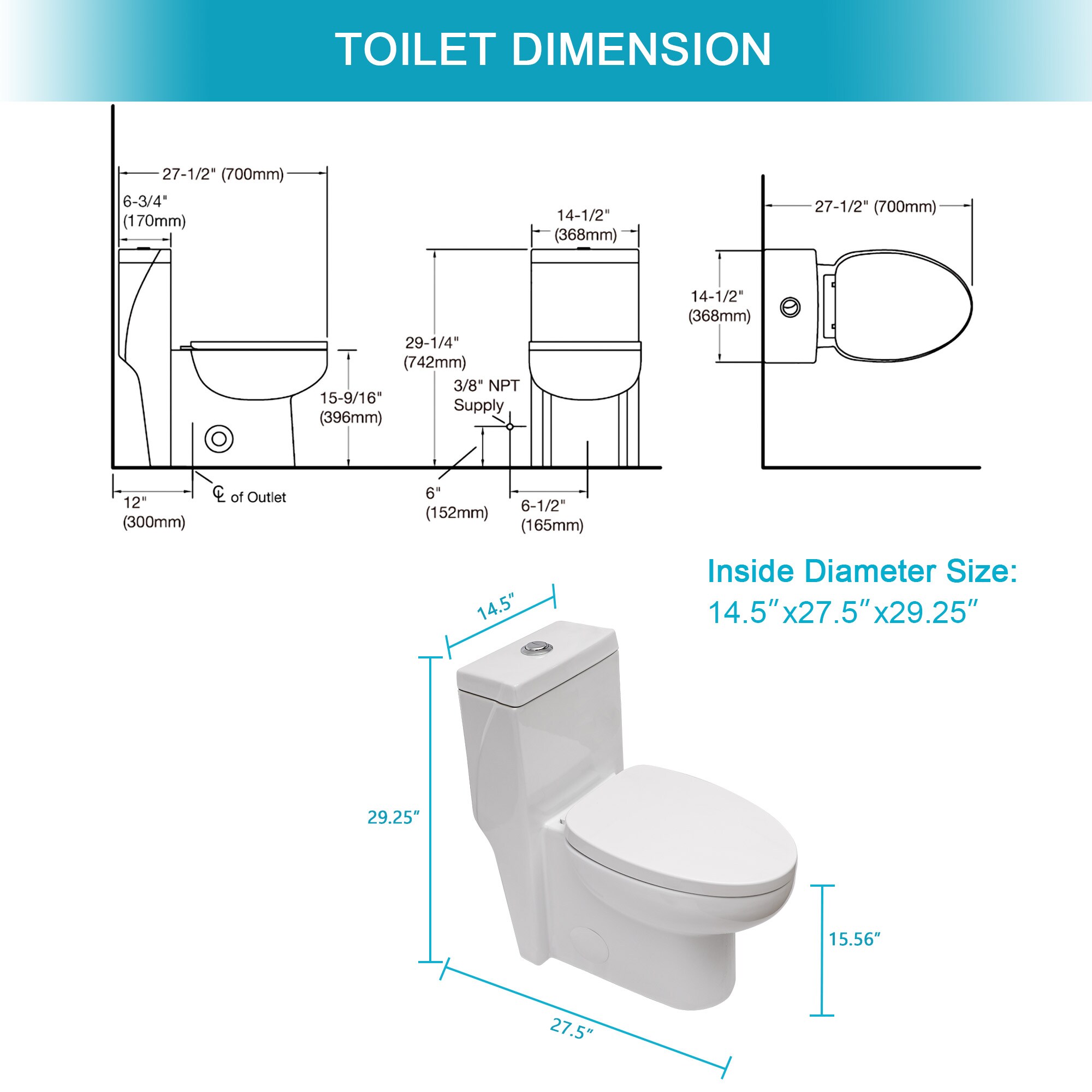 Vanityfus VF-LD-77199 toilets - View #3