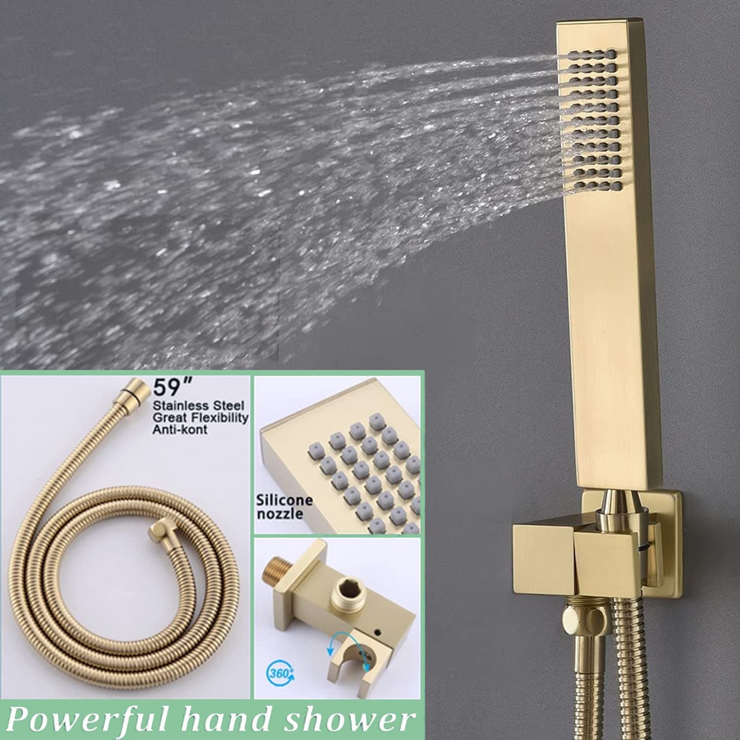 CYIKE LCY0814E385 Showerhead-Bar-Panels - View #5