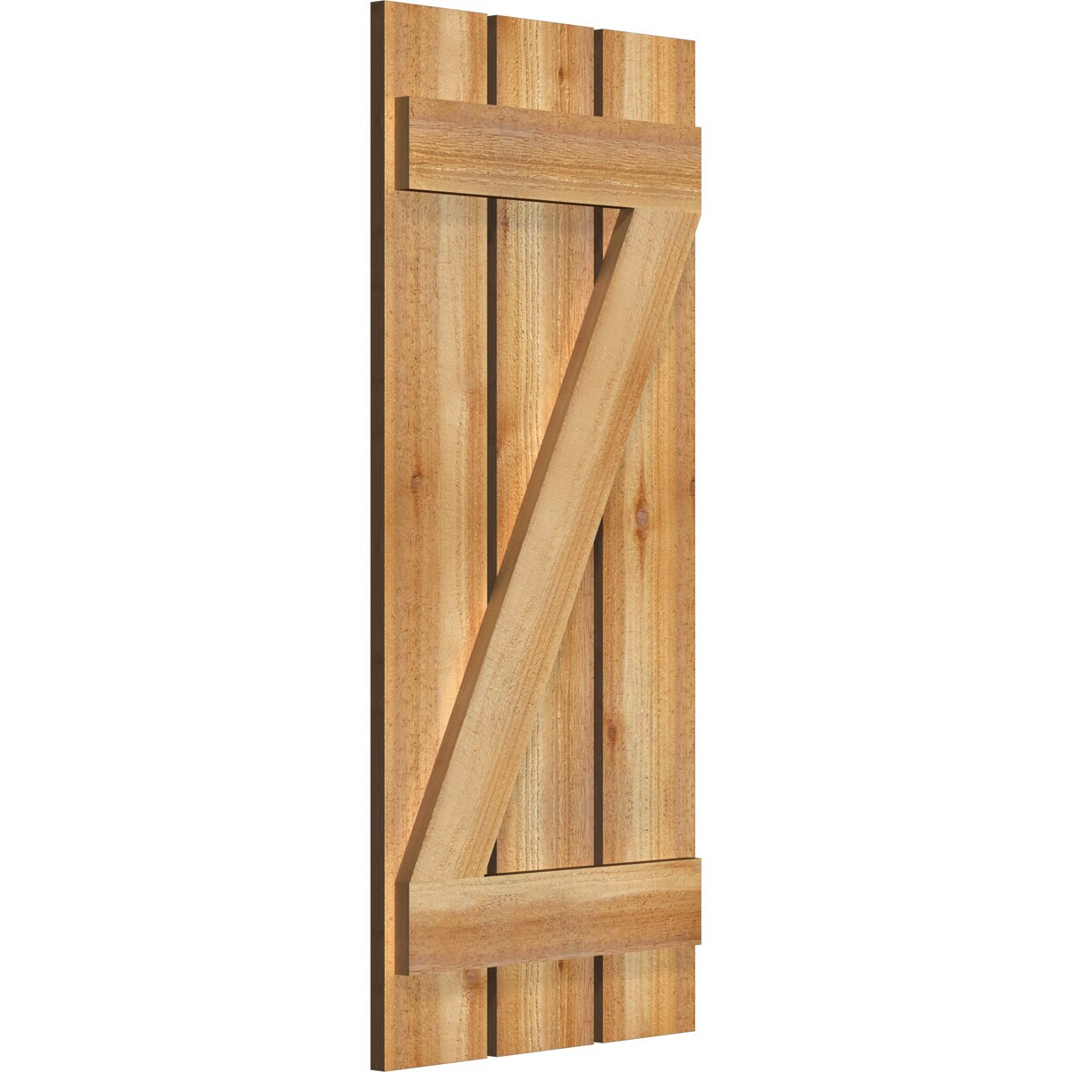 Ekena Millwork RBS06Z17X039RWR Exterior-Shutters - View #2