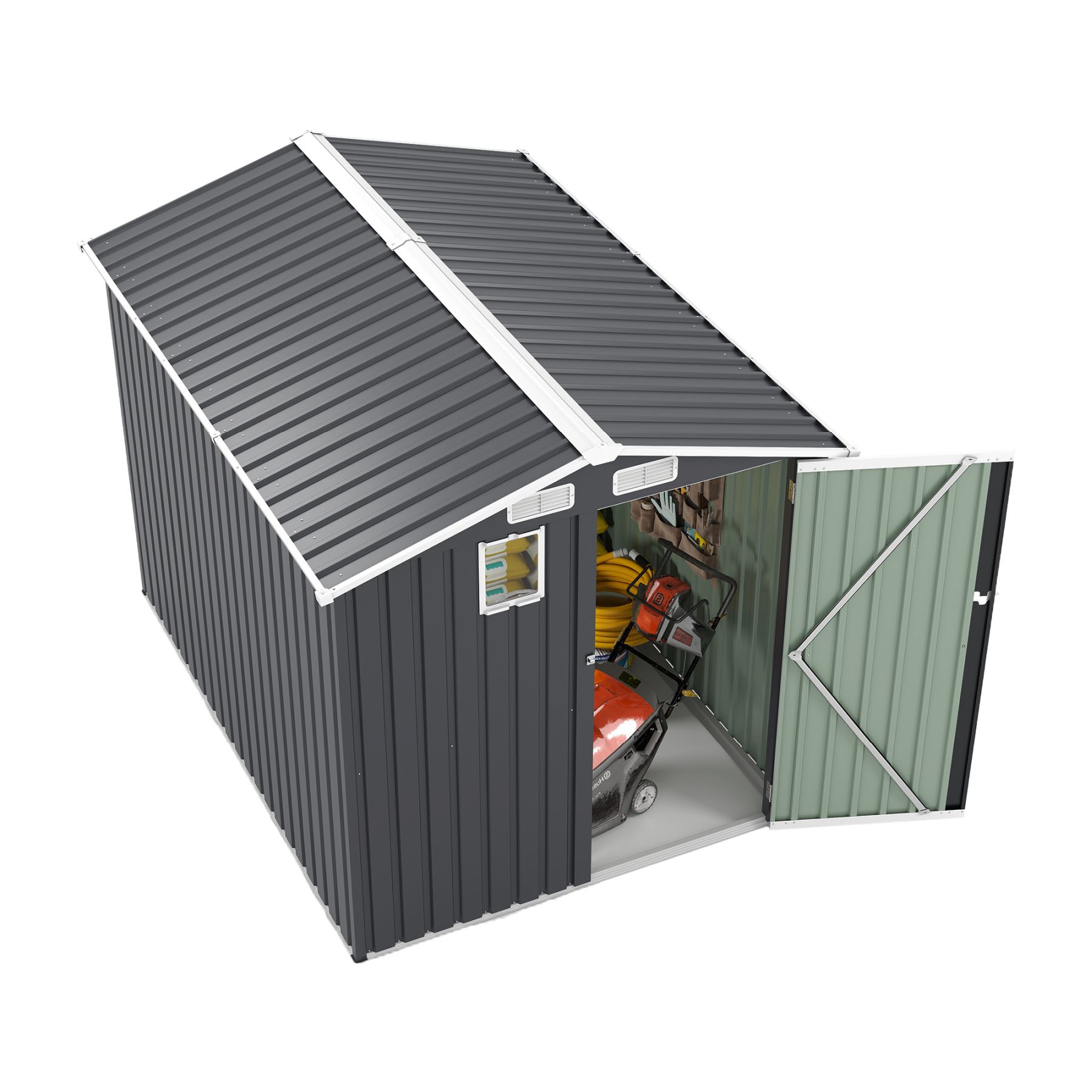 Blisstyle TXUDMHUBCM Metal-Storage-Buildings-Sheds - View #14