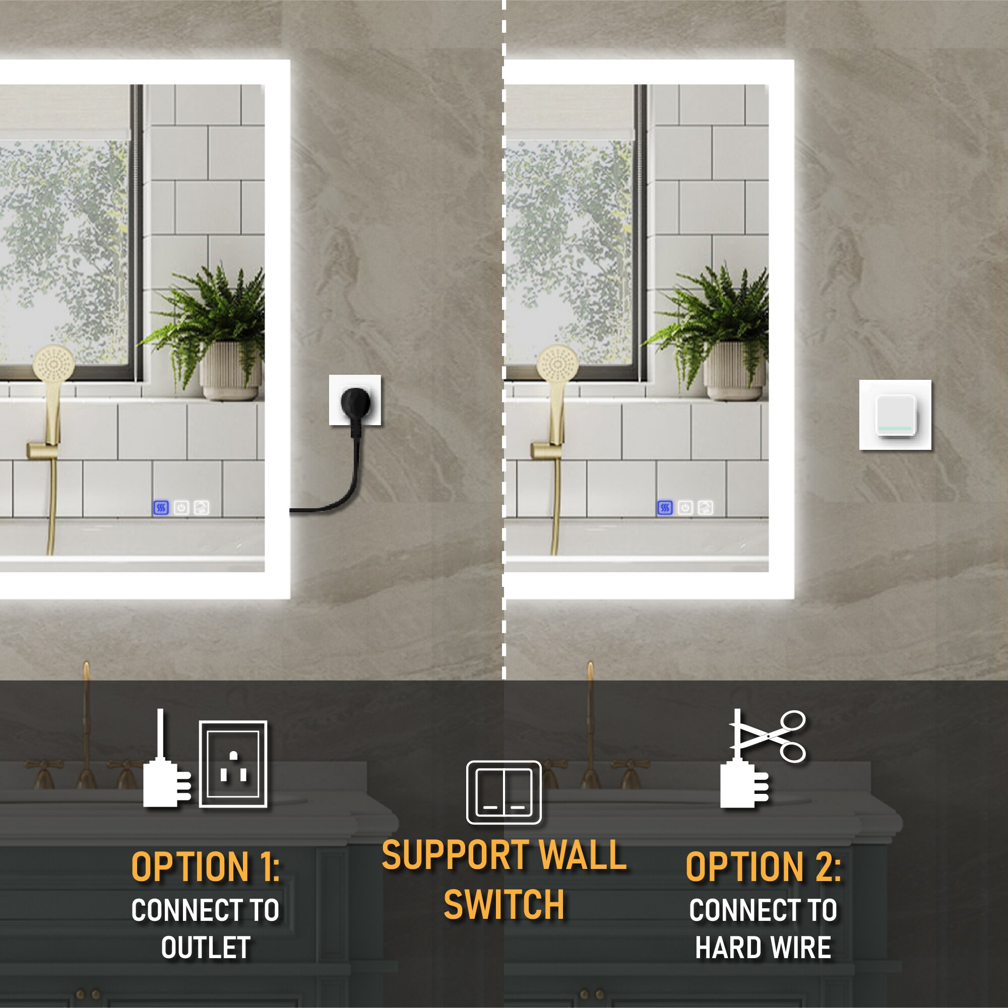 WELLFOR W7MRL4032 Framed-Bath-Mirrors - View #9