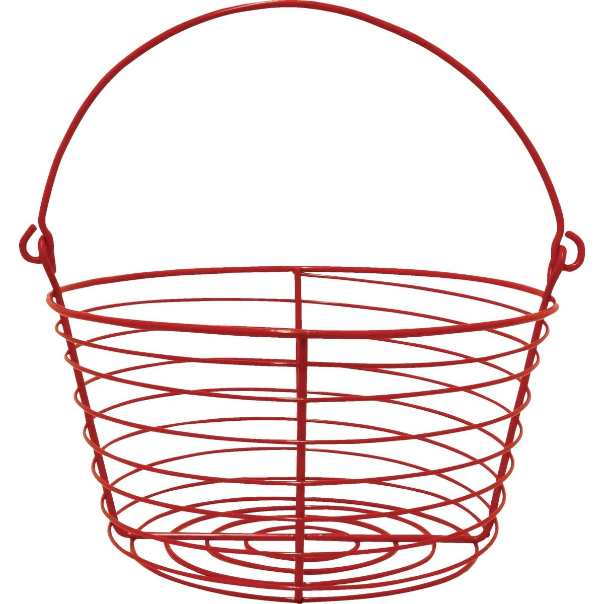 Stromberg Carlson Stromberg's Large Egg Basket (Red) Holds 5.5 Dozen (66) Eggs Coated Metal Egg Basket Will Not Leave Marks on Eggs and Easy to Clean Shape Allows Air Flow for Fast Cooling and Drying