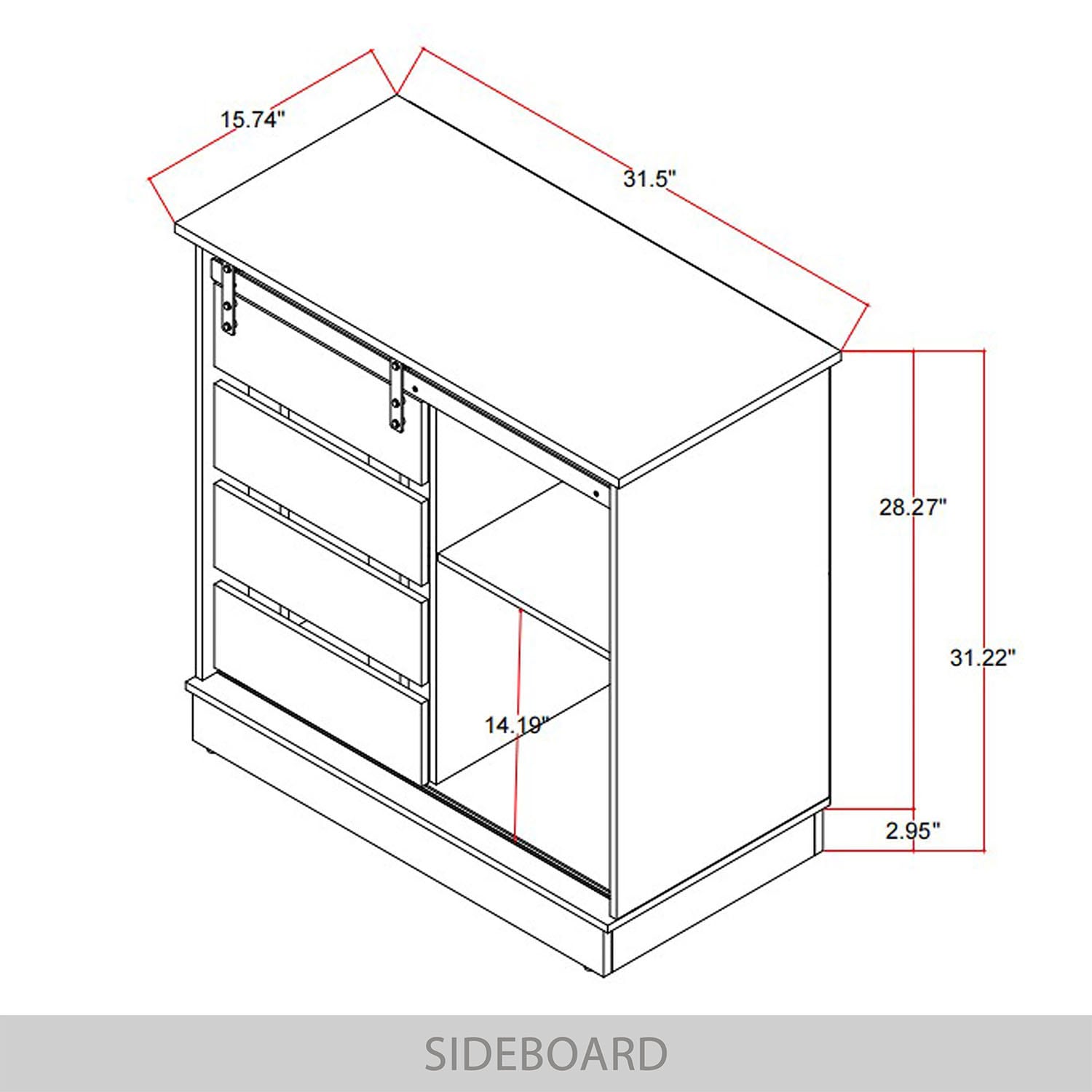ChaletPosh C4003SB-WN Dining-Kitchen-Storarge - View #10